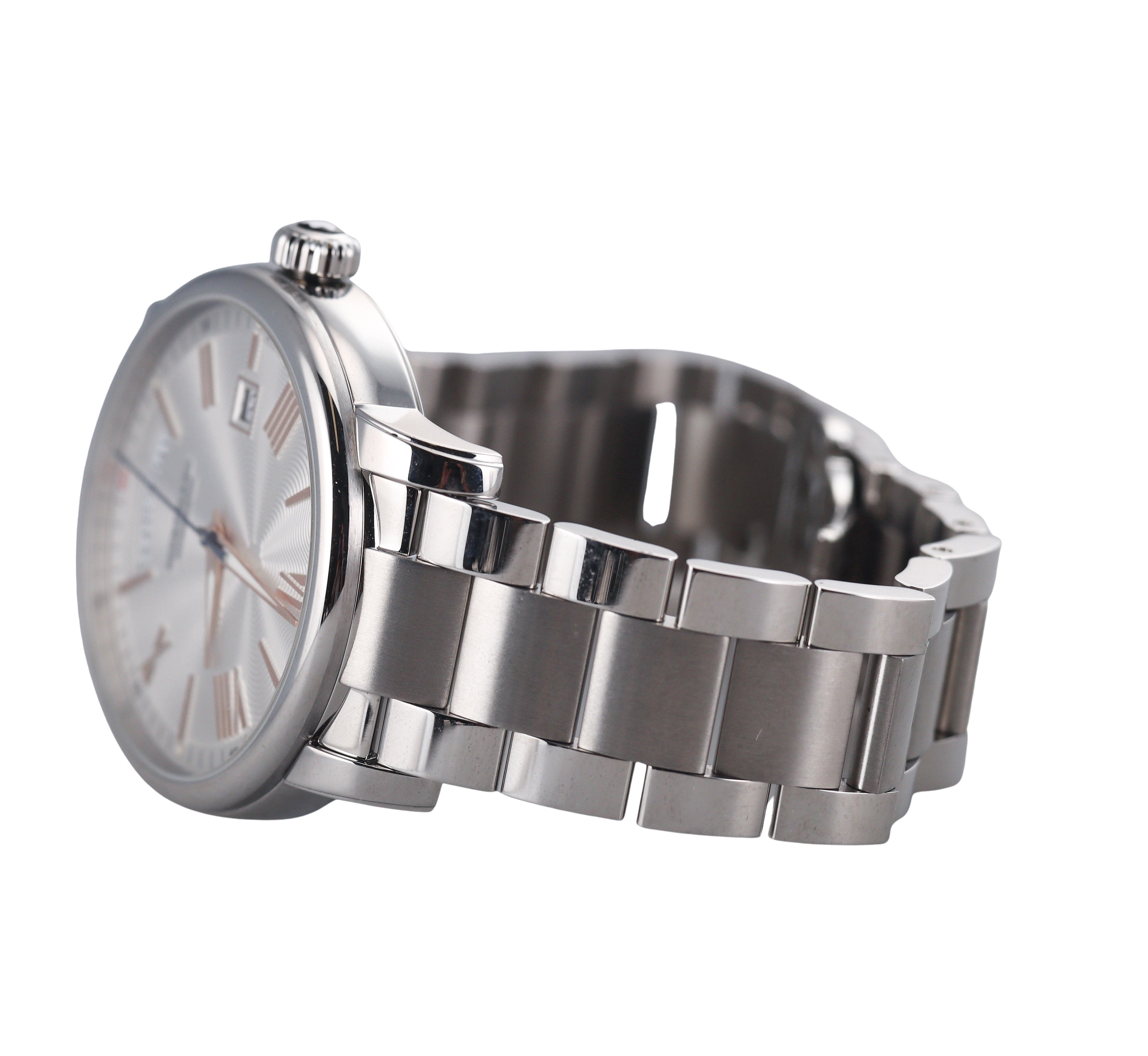 Montblanc 4810 Automatic Guilloche Dial Day Date Watch 114854