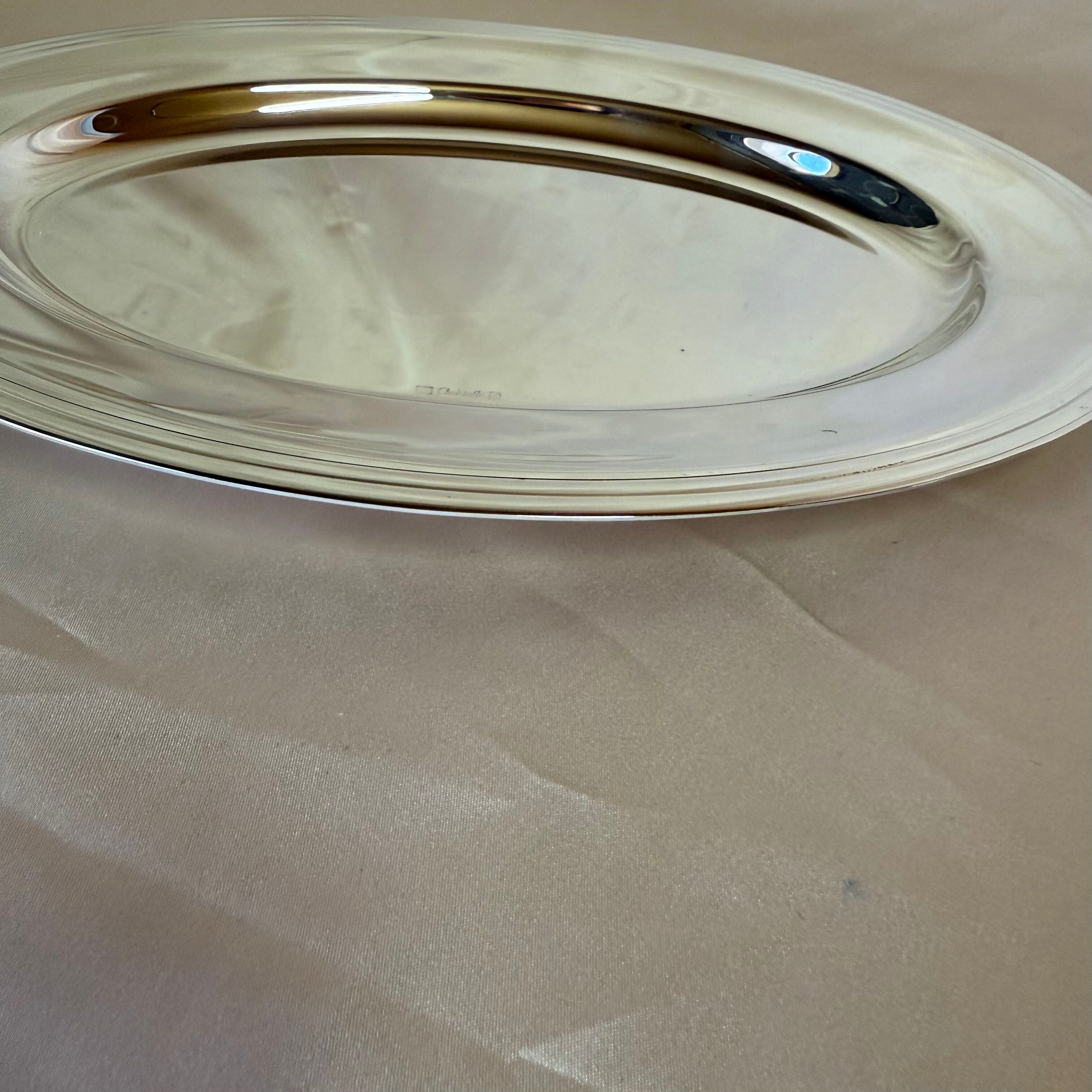 Christofle Albi Silver Plated Meat Platter-Oval Tray 3802132