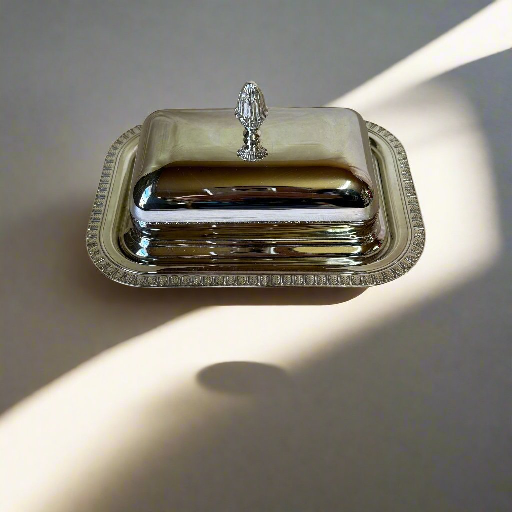 Christofle Malmaison Silver Plated Rectangular Butter Dish 4224740