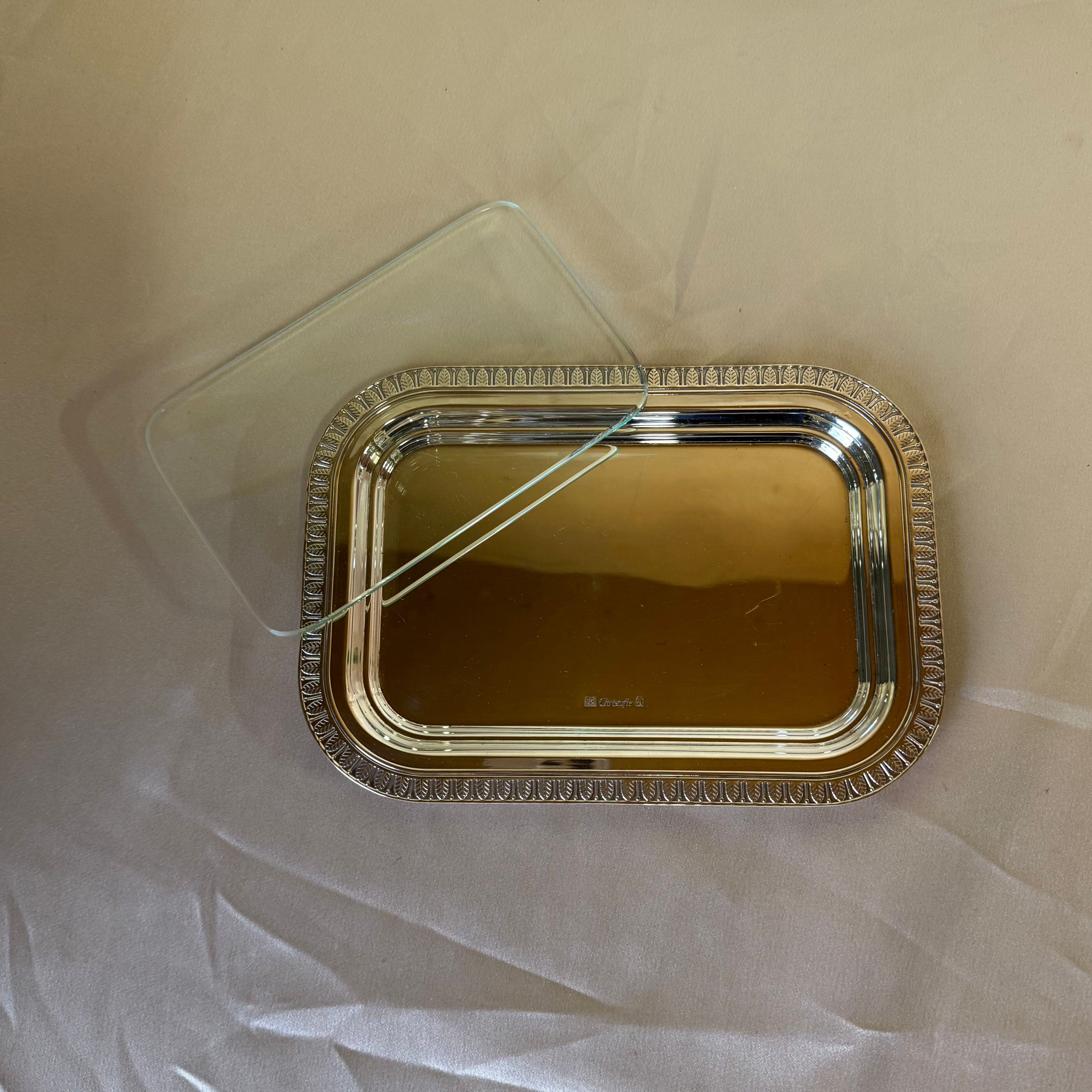 Christofle Malmaison Silver Plated Rectangular Butter Dish 4224740