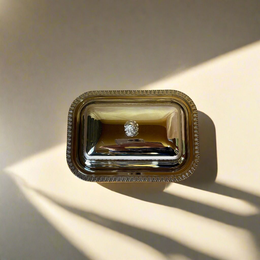Christofle Malmaison Silver Plated Rectangular Butter Dish 4224740
