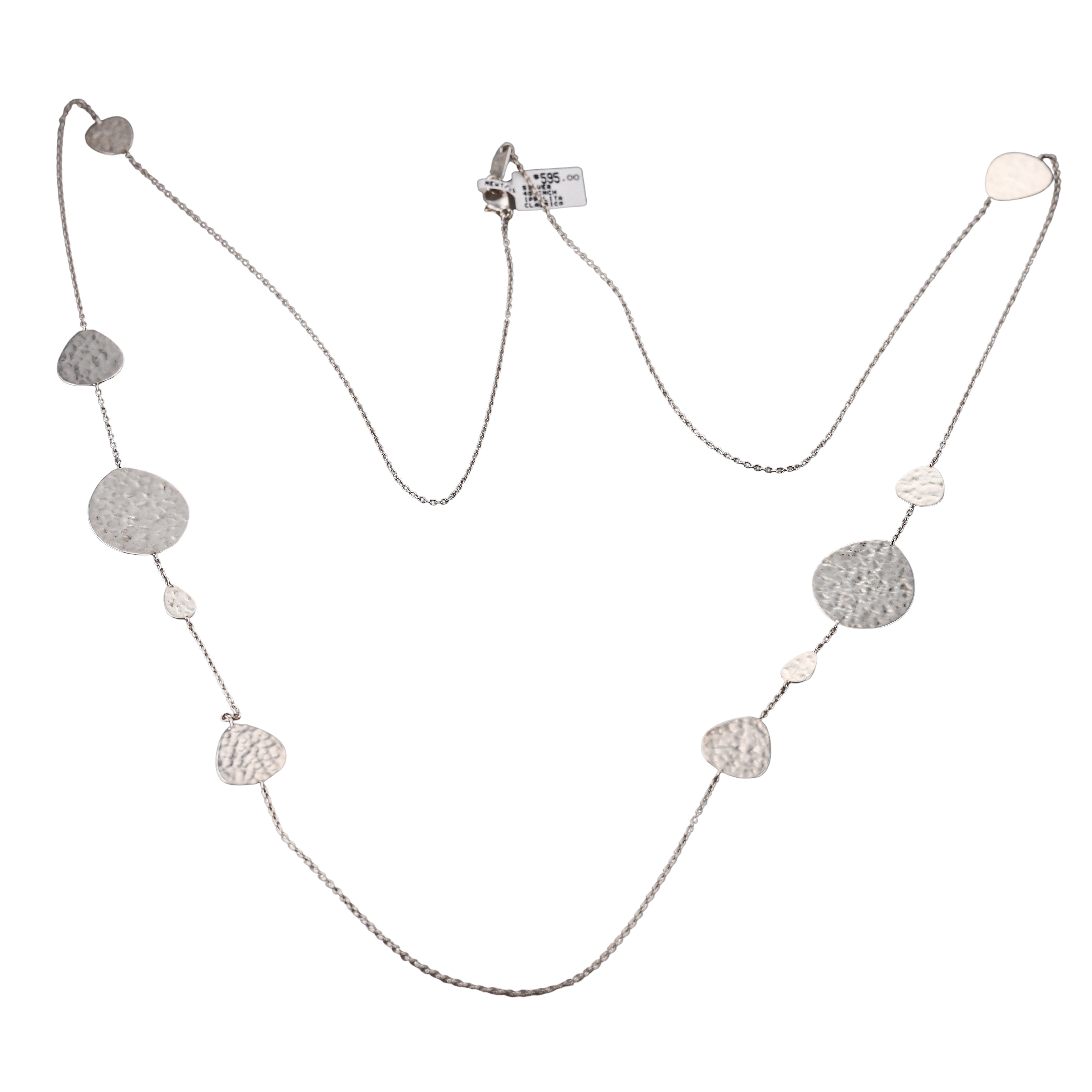 Ippolita Classico Sterling Silver Crinkle Nomad Long Station Necklace