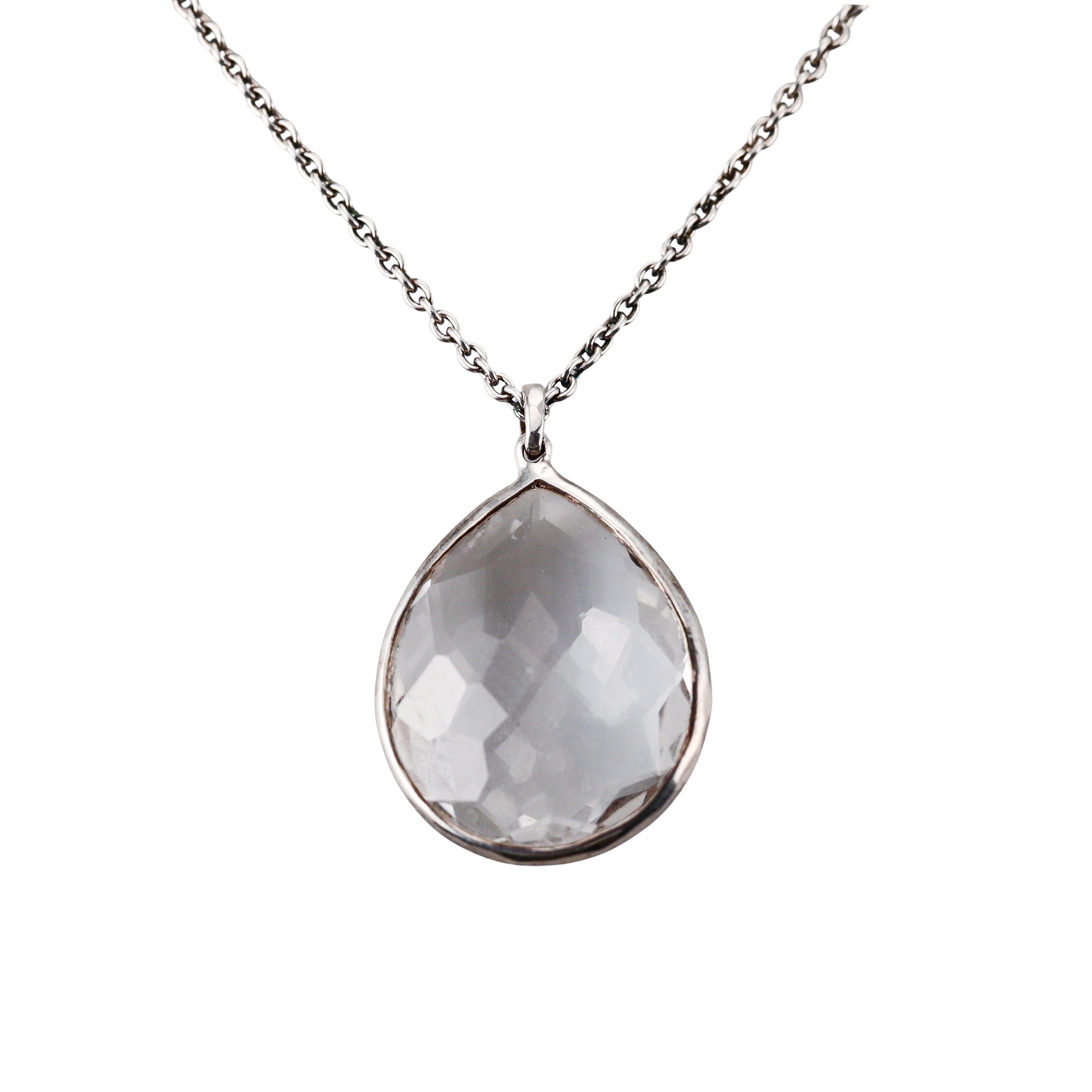 Ippolita Rock Candy Sterling Silver Teardrop Pendant Necklace