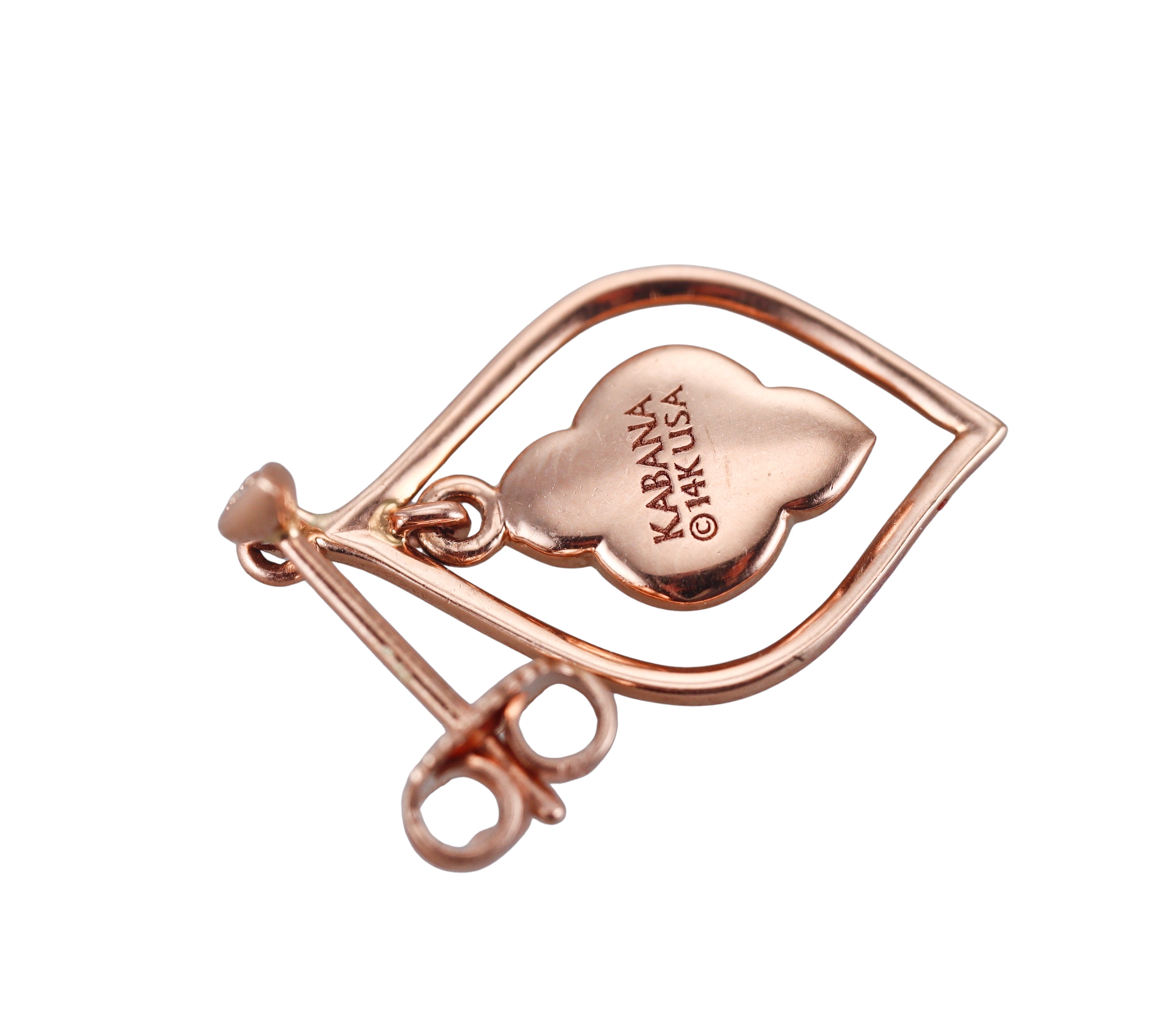 Kabana 14K Rose Gold Mother of Pearl Diamond Drop Earrings