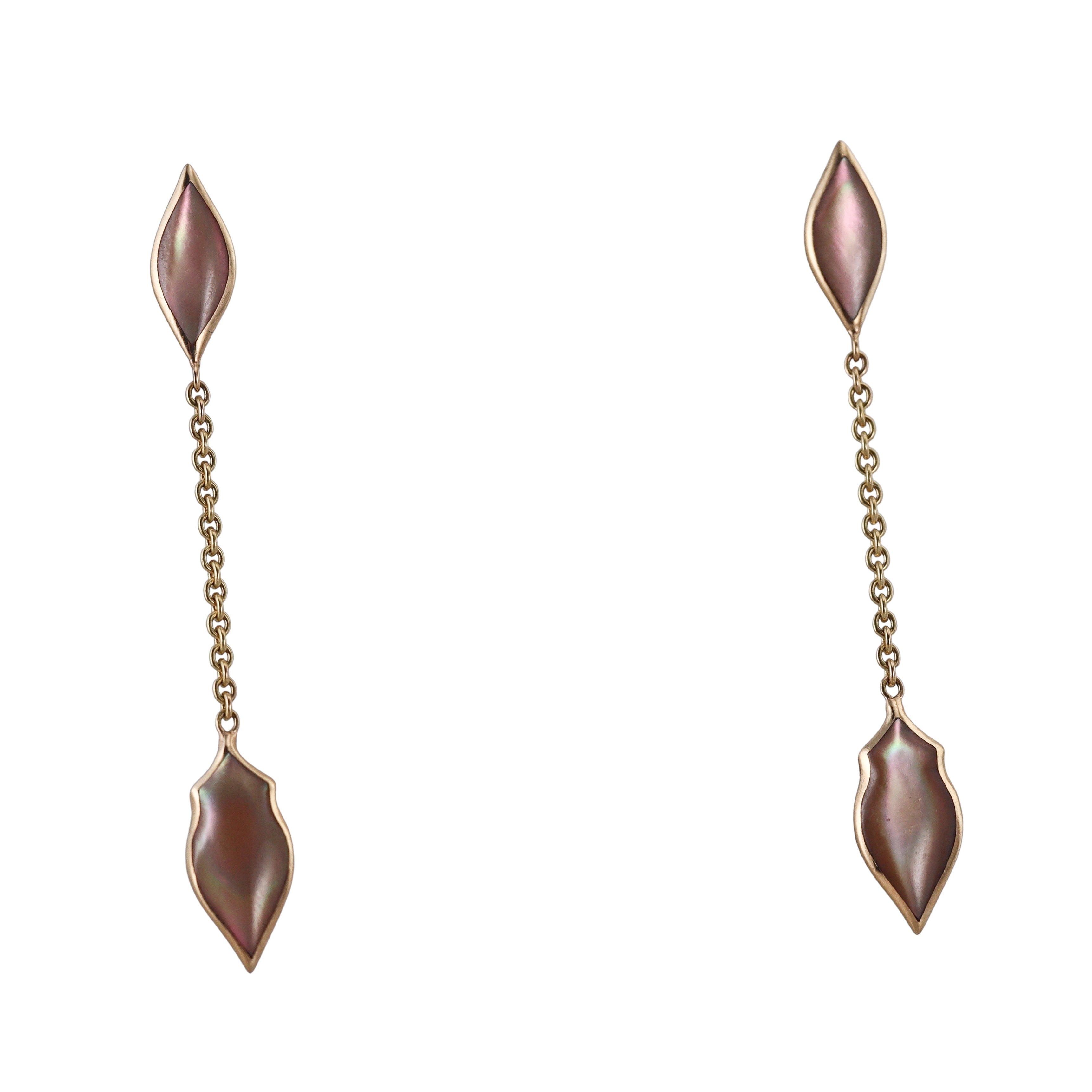 Kabana 14K Yellow Gold Mother of Pearl Drop Earrings