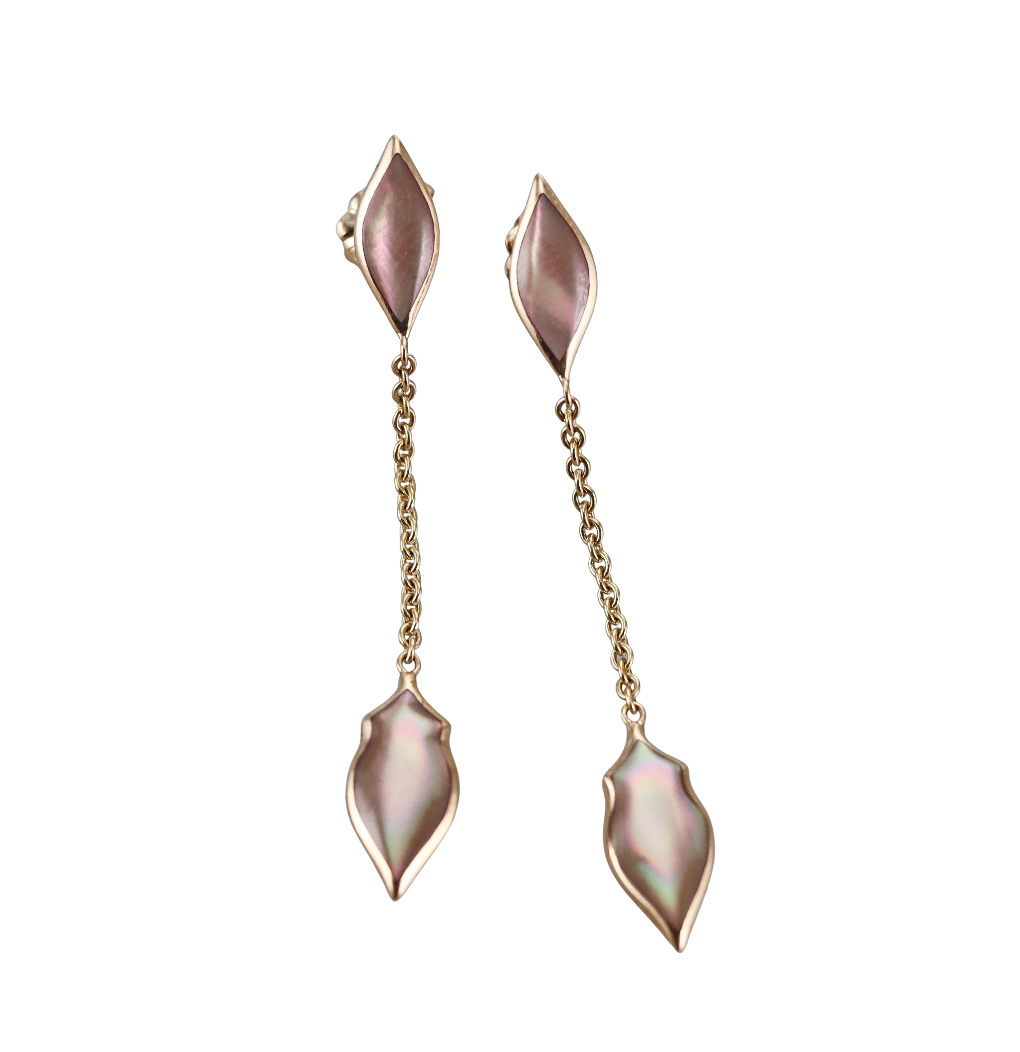 Kabana 14K Yellow Gold Mother of Pearl Drop Earrings