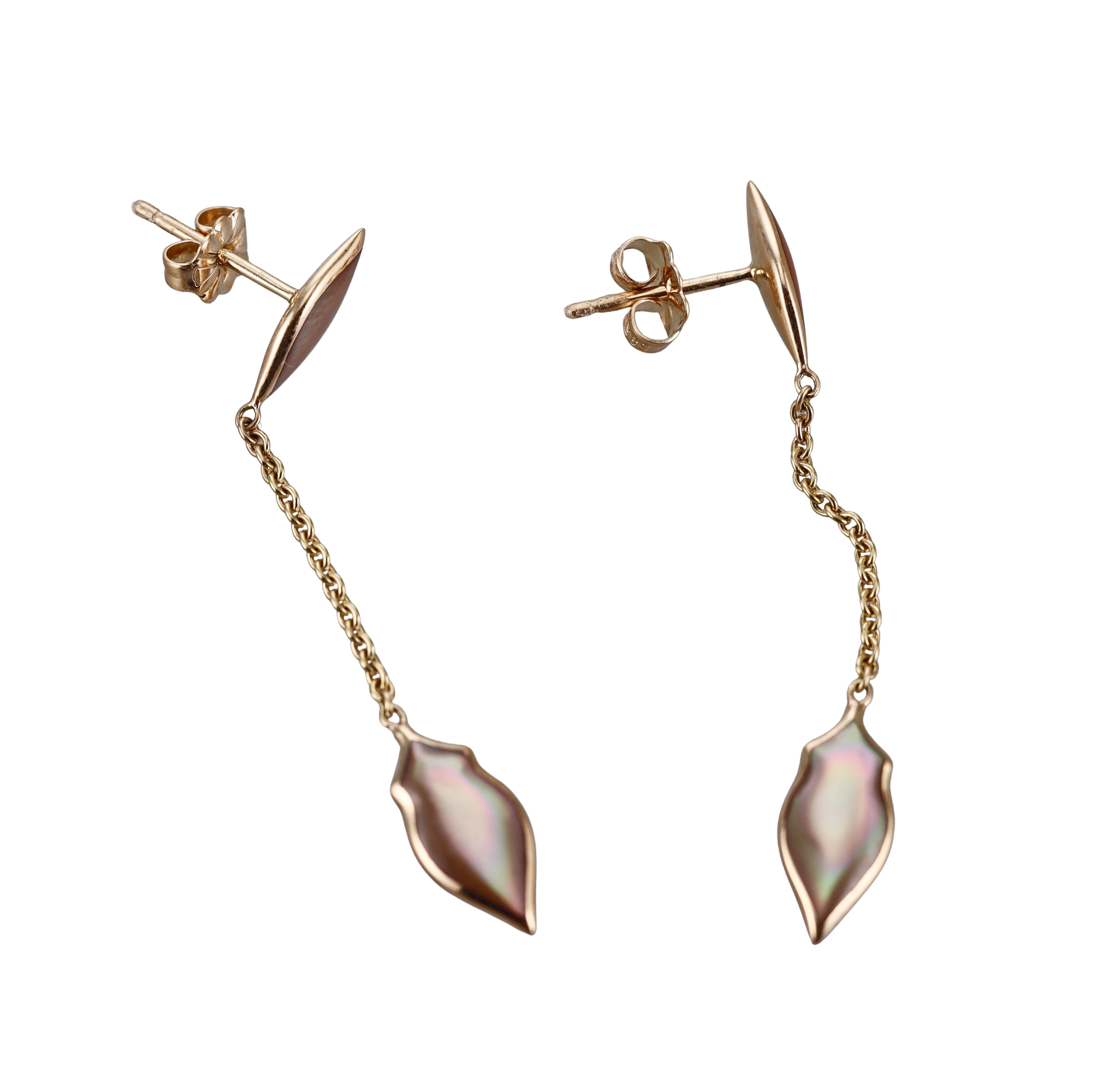 Kabana 14K Yellow Gold Mother of Pearl Drop Earrings