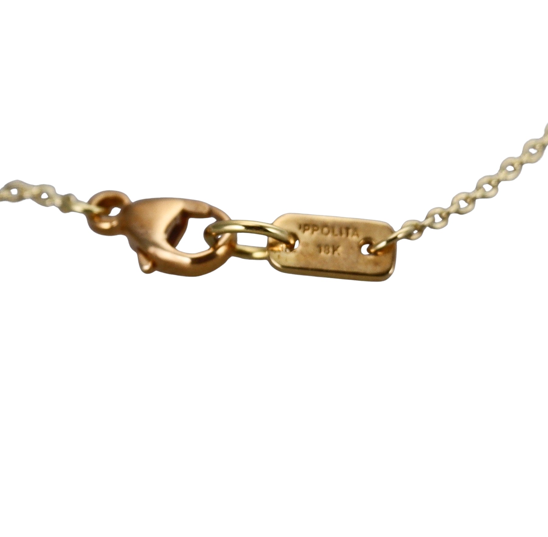 Ippolita Stardust 18k Gold Diamond Circle Pendant Necklace