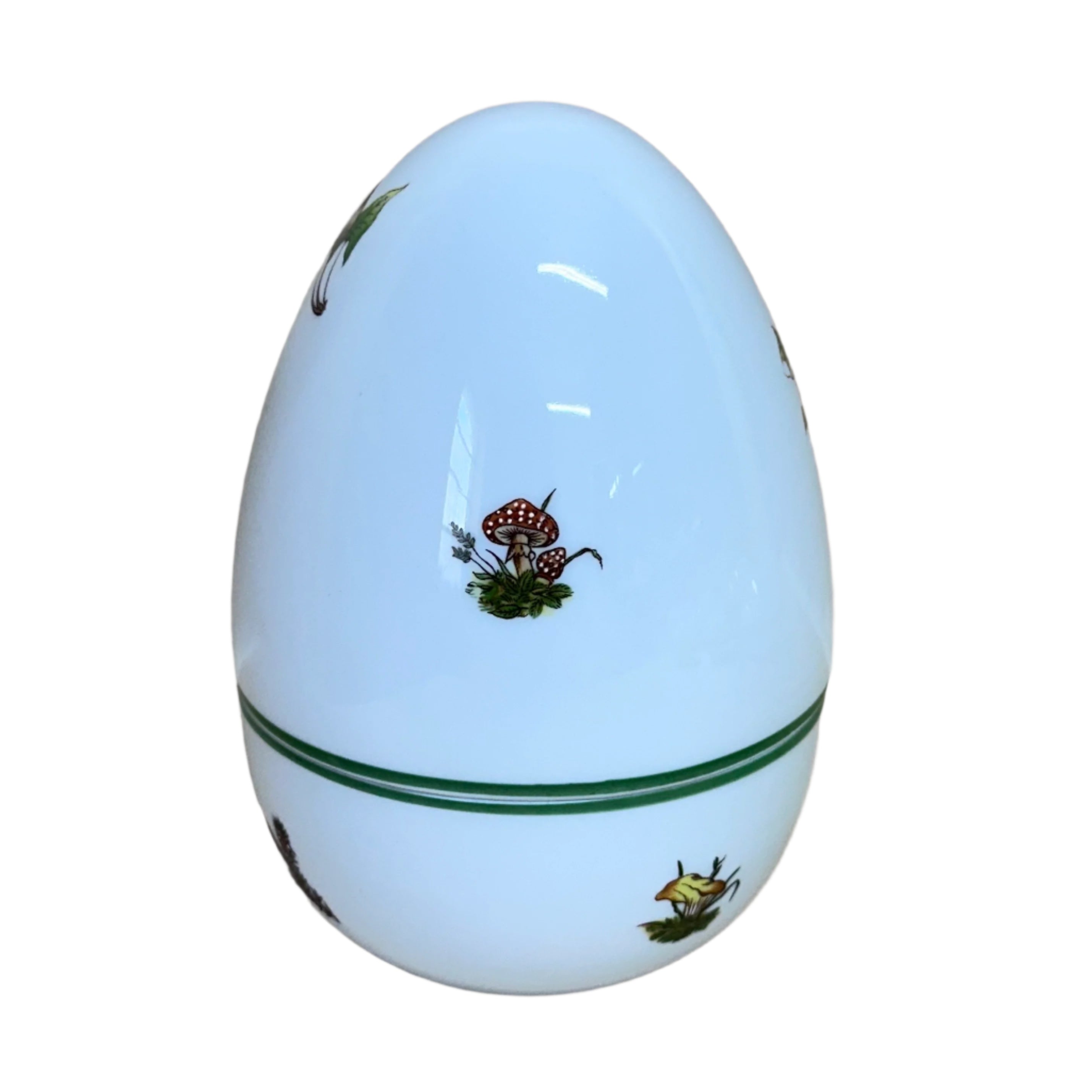 Herend Porcelain Forest Animals Fox Large Egg Box & Lid 6041/CHT