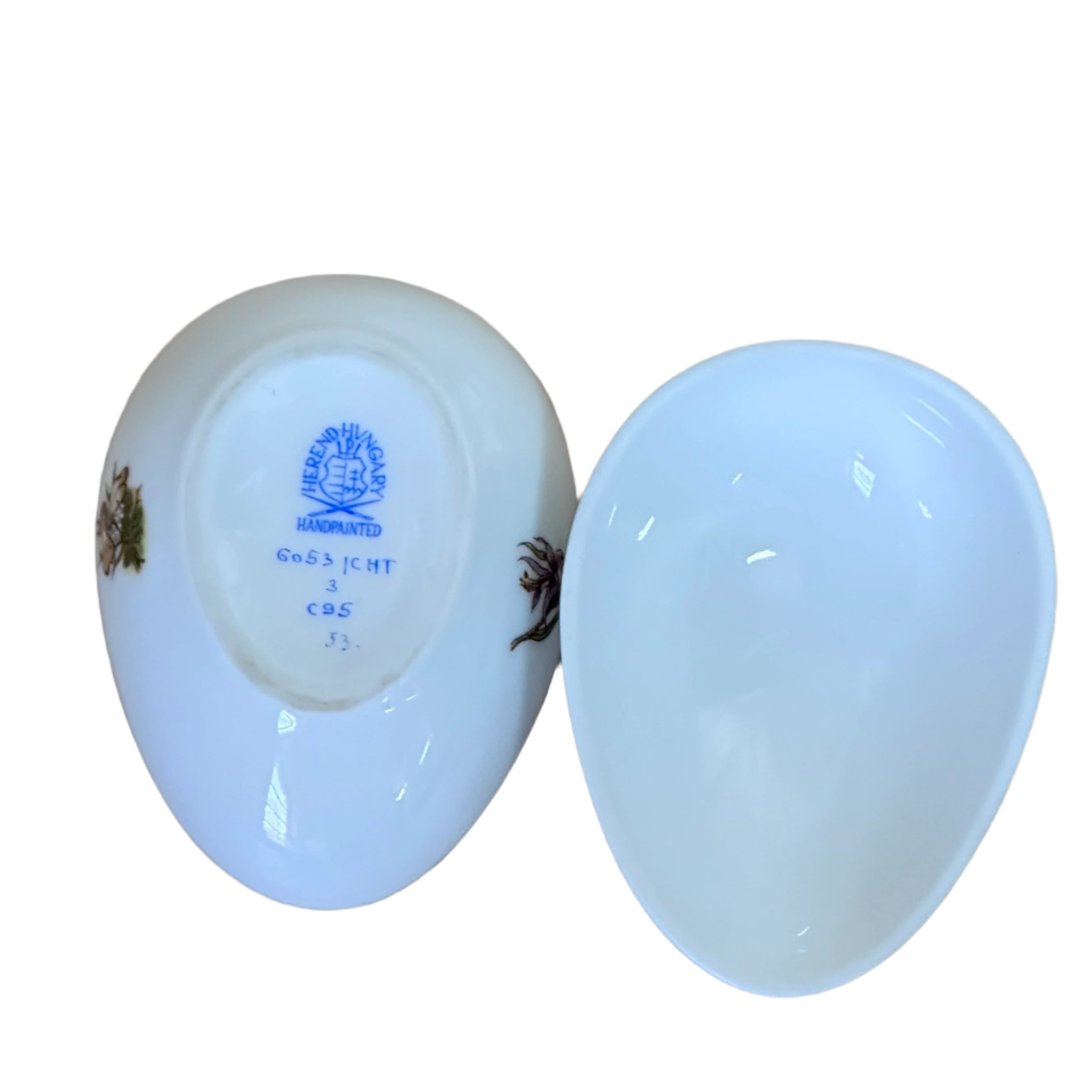 Herend Porcelain Forest Animals Small Egg Box & Lid 6053/CHT