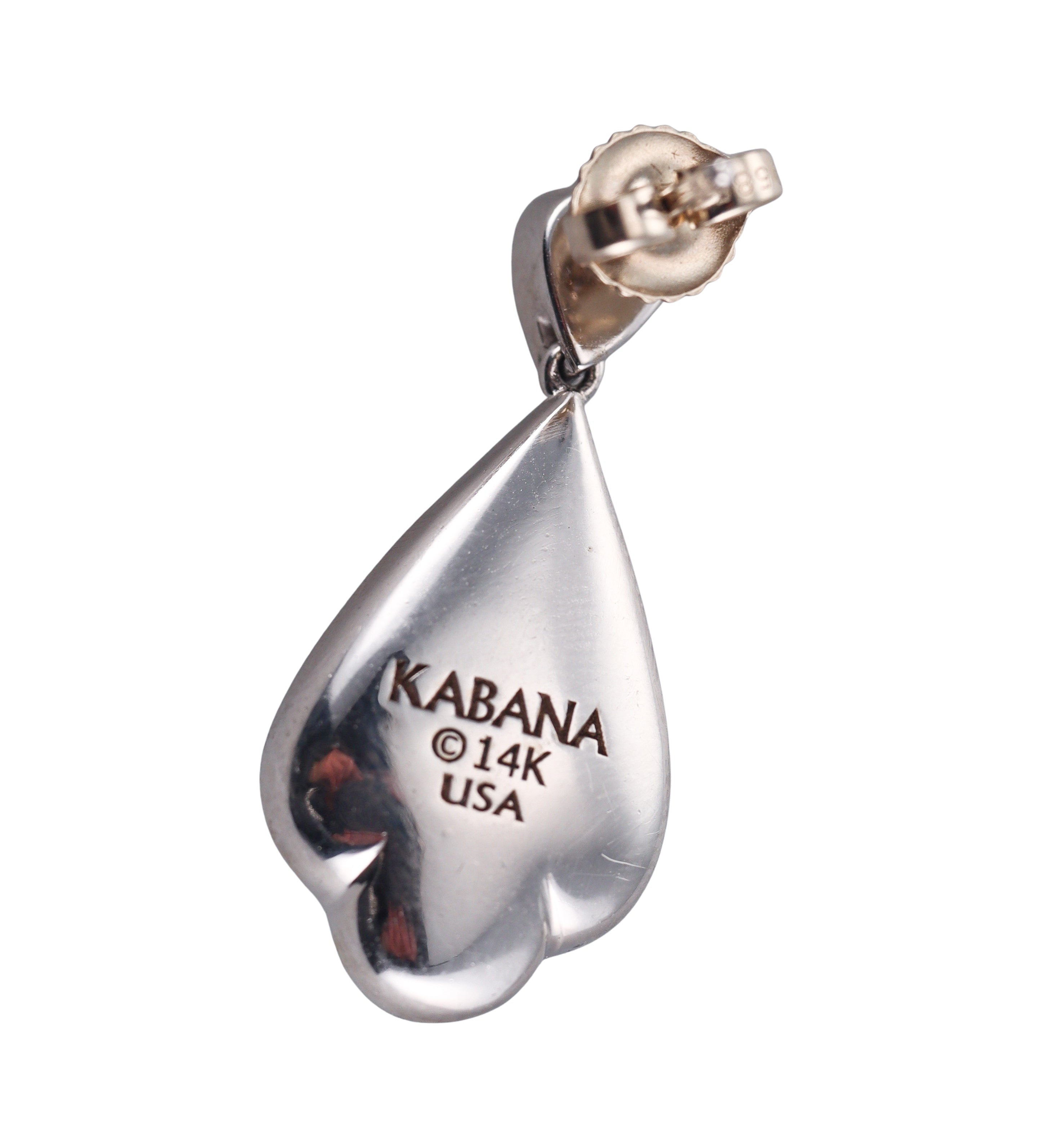 Kabana 14K White Gold Mother of Pearl Diamond Drop Earrings