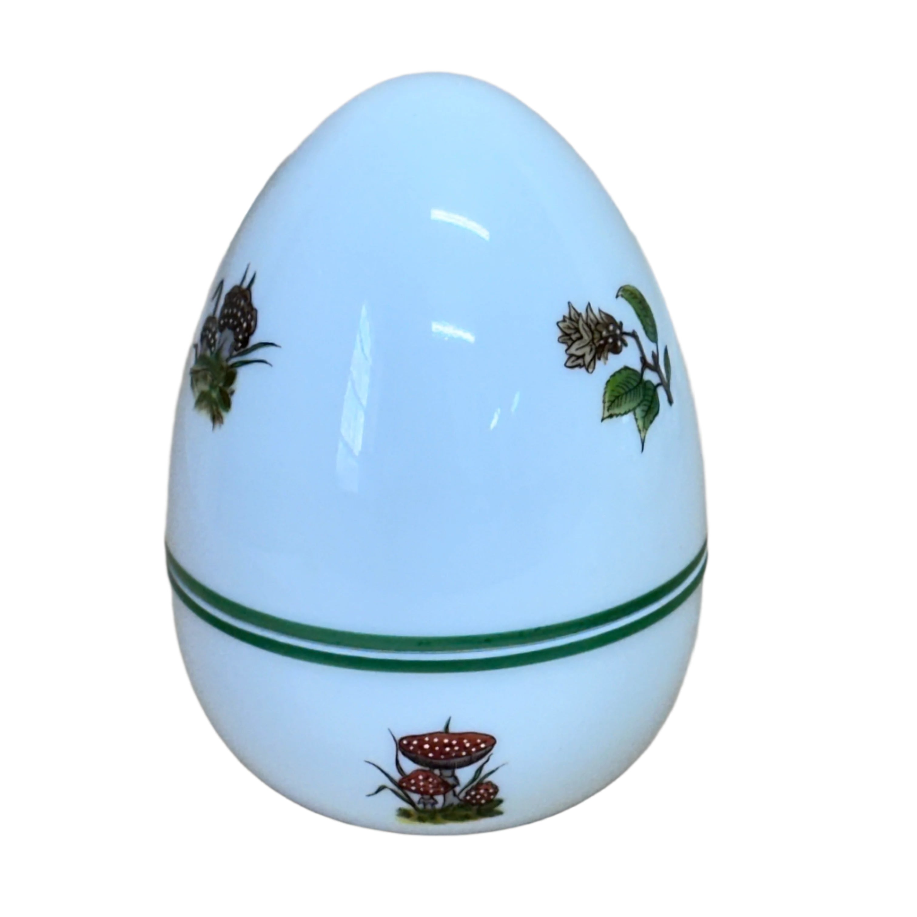 Herend Porcelain Hunter Trophies Egg Box & Lid Forest Animals 6042/CHT C 95