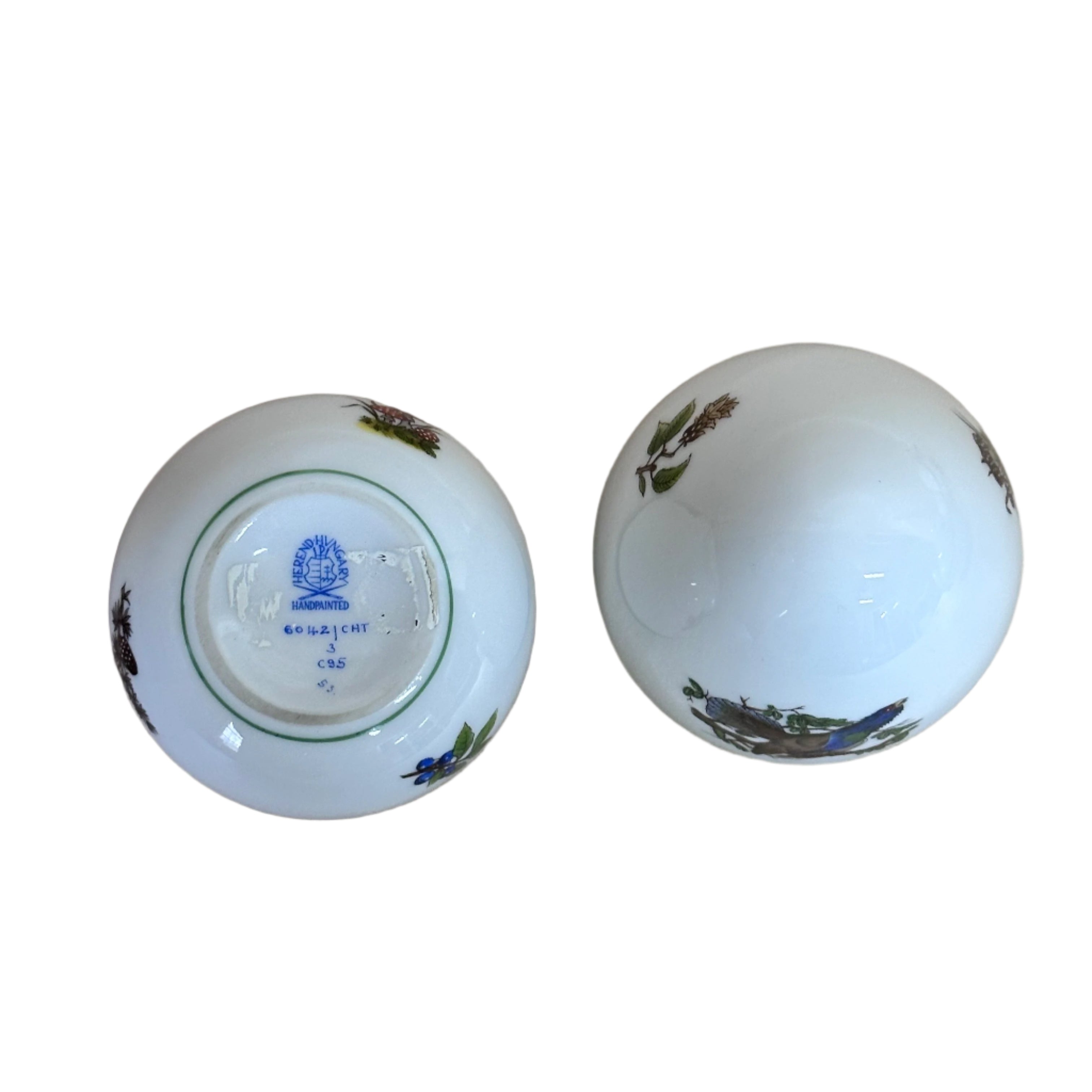 Herend Porcelain Hunter Trophies Egg Box & Lid Forest Animals 6042/CHT C 95