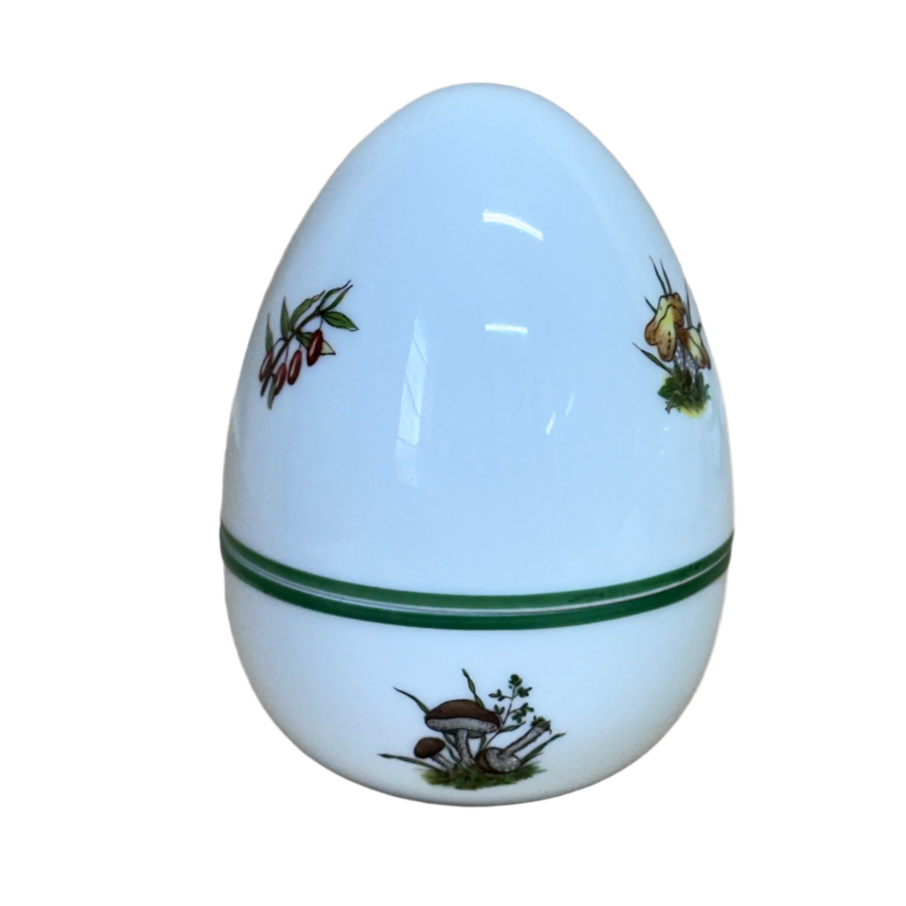 Herend Porcelain Hunter Trophies Egg Box & Lid Forest Animals 6042/CHT K 94