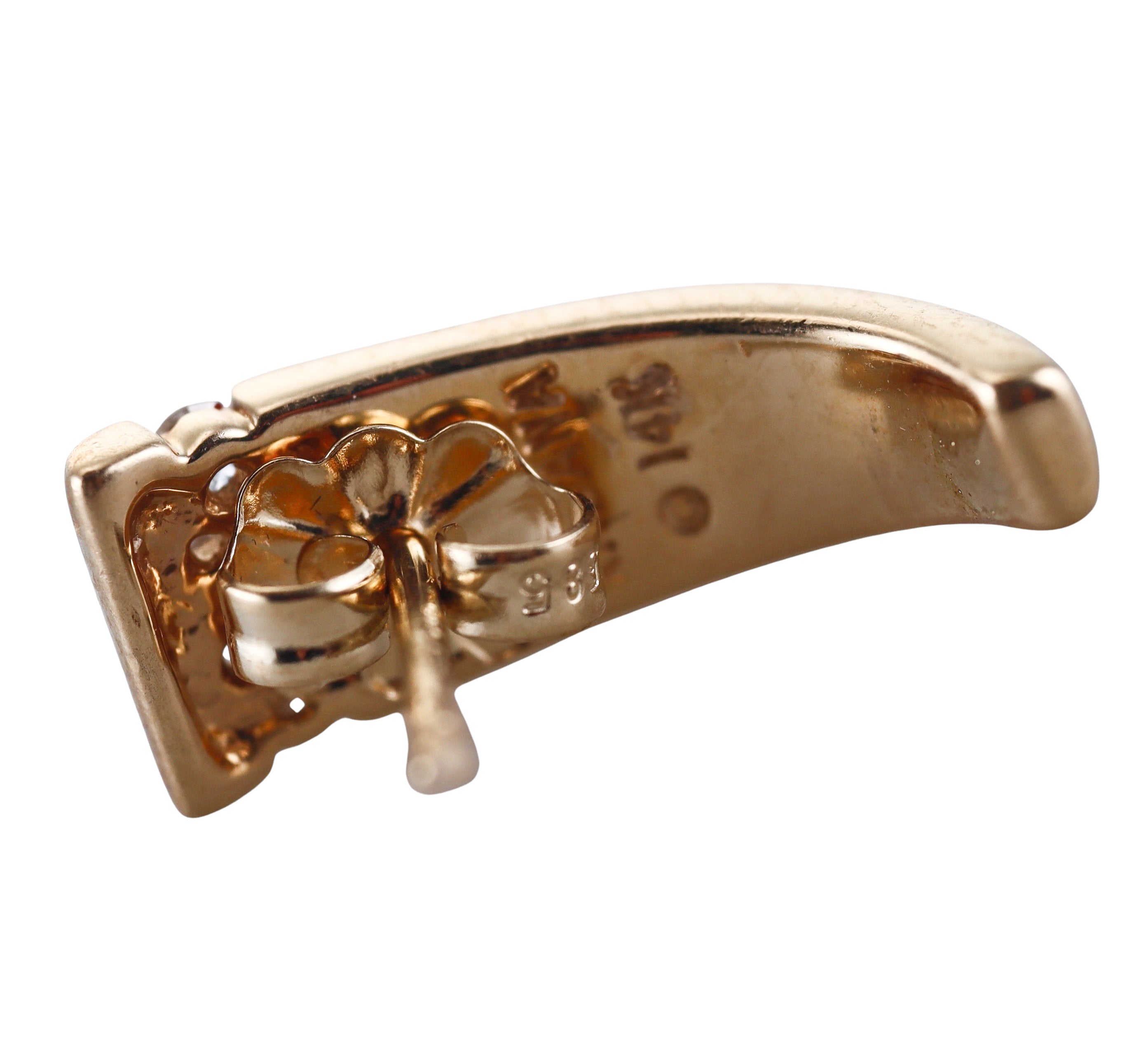 Kabana 14K Yellow Gold Mother of Pearl Diamond Earrings