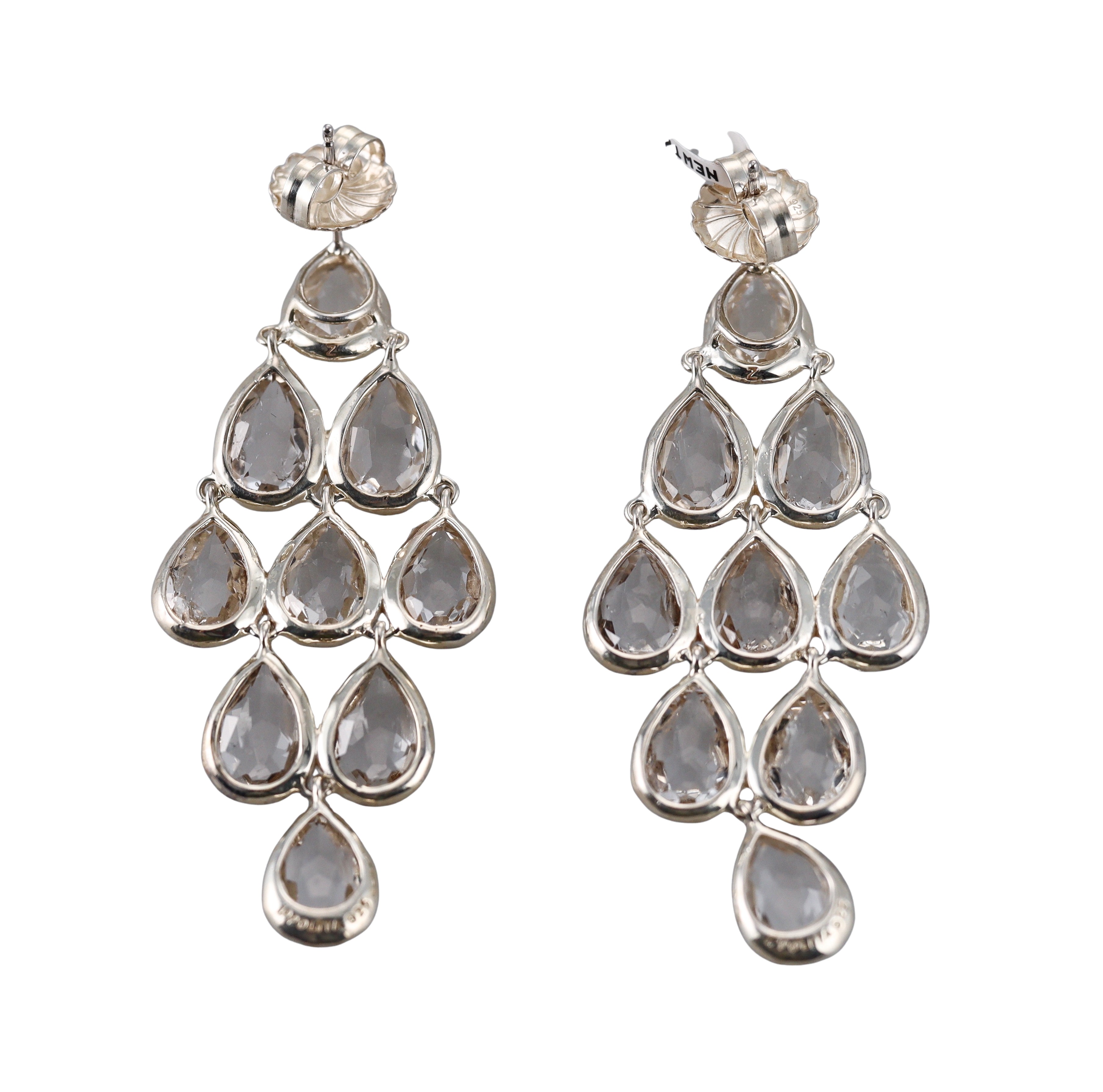 Ippolita Rock Candy Sterling Silver Quartz Chandelier Earrings