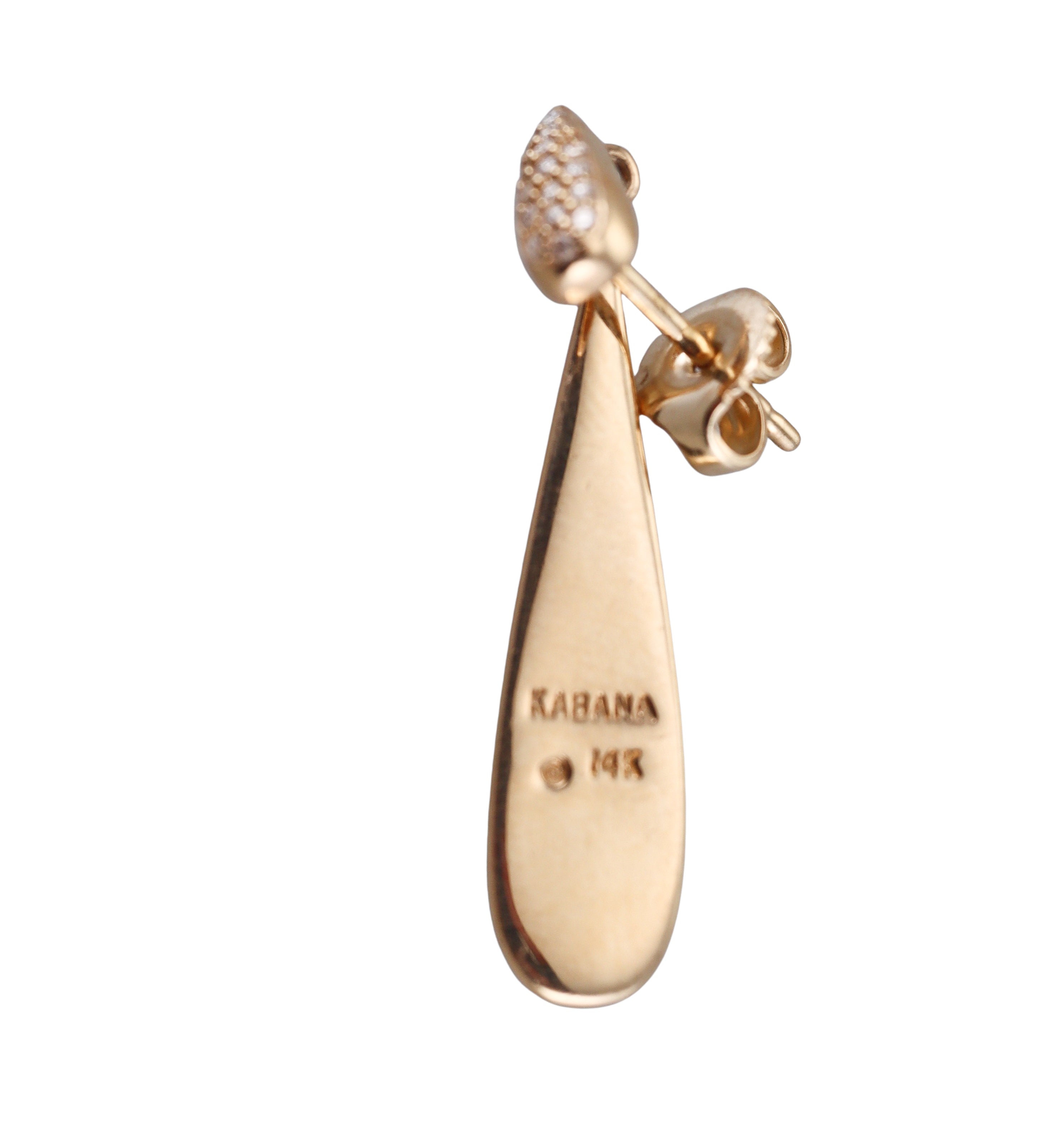 Kabana 14K Yellow Gold Opal Diamond Drop Earrings