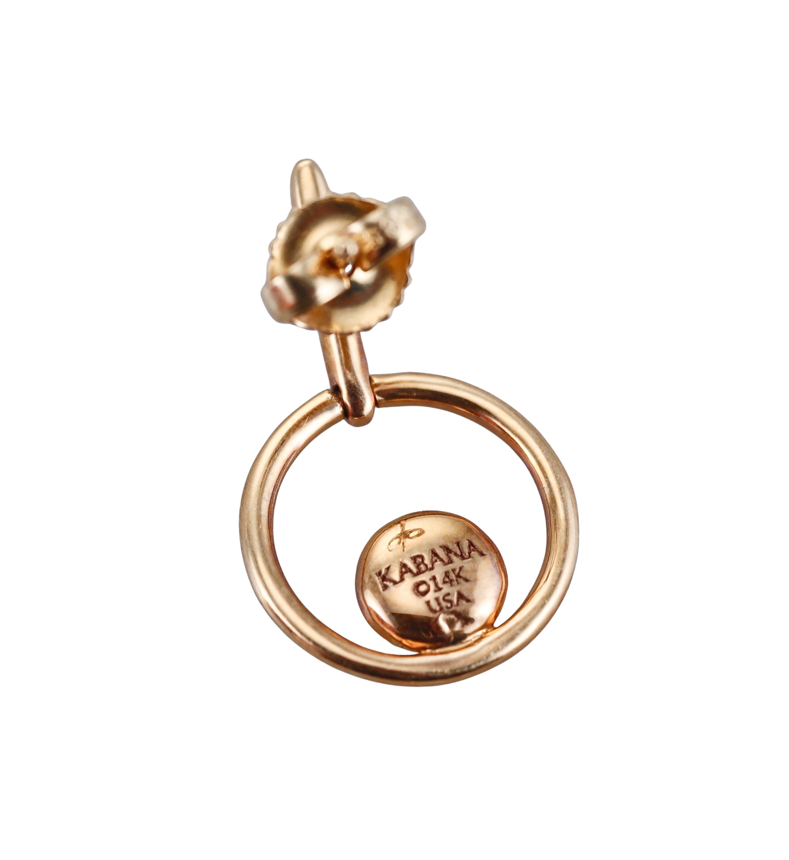 Kabana 14K Yellow Gold Mother of Pearl Diamond Earrings