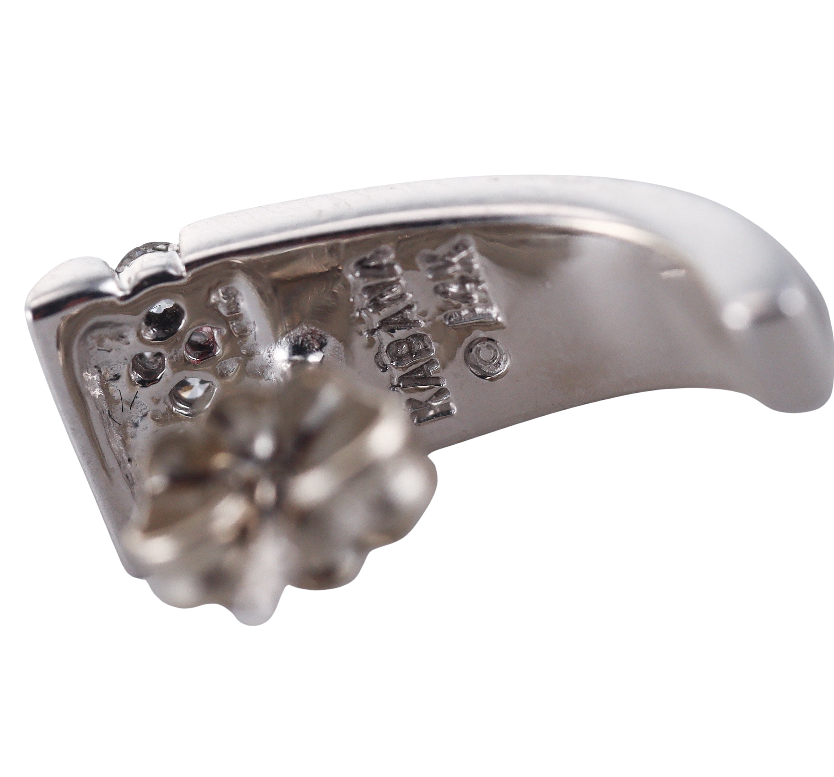 Kabana 14K White Gold Mother of Pearl Diamond Earrings