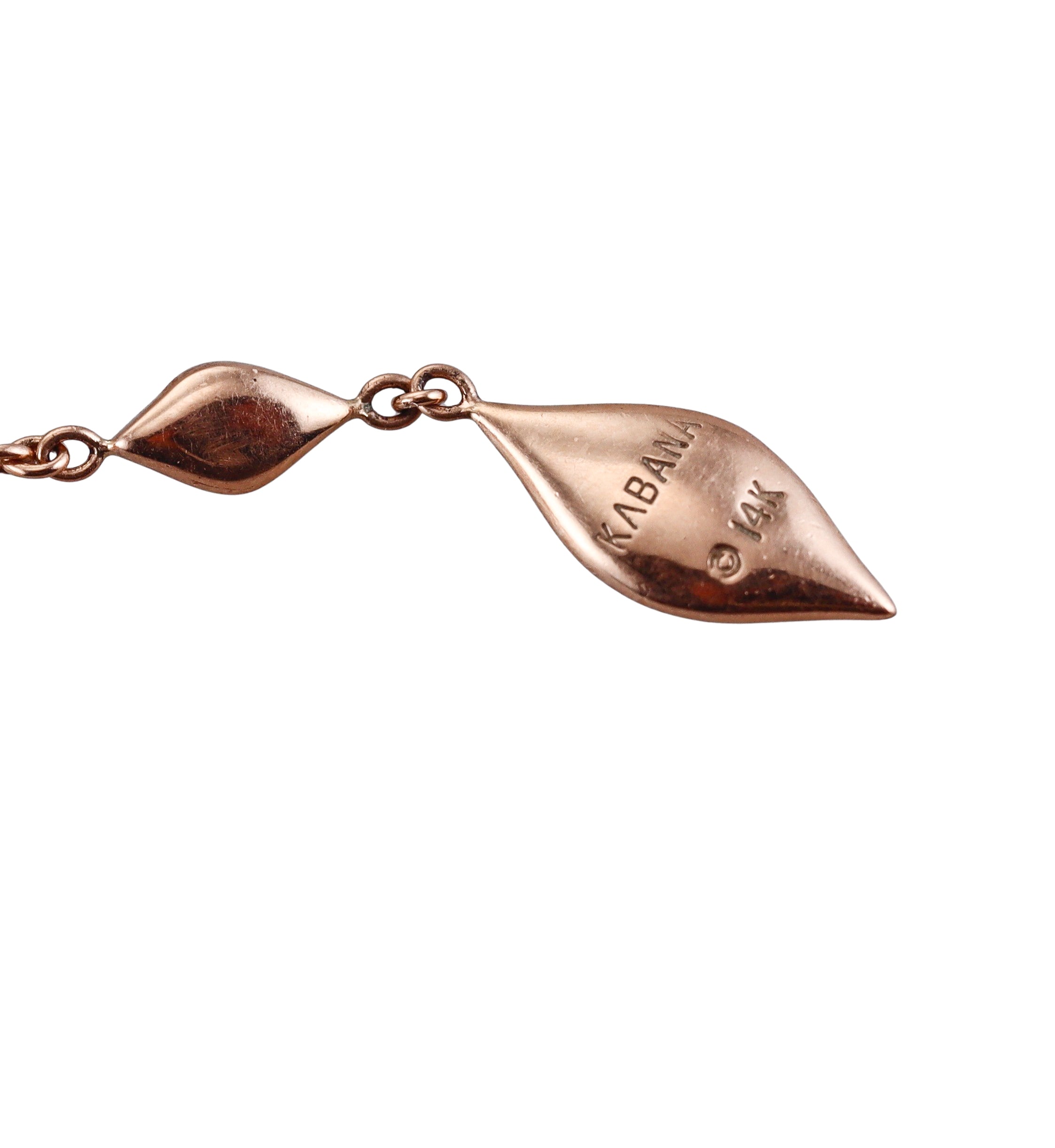 Kabana 14K Rose Gold Mother of Pearl Diamond Drop Earrings