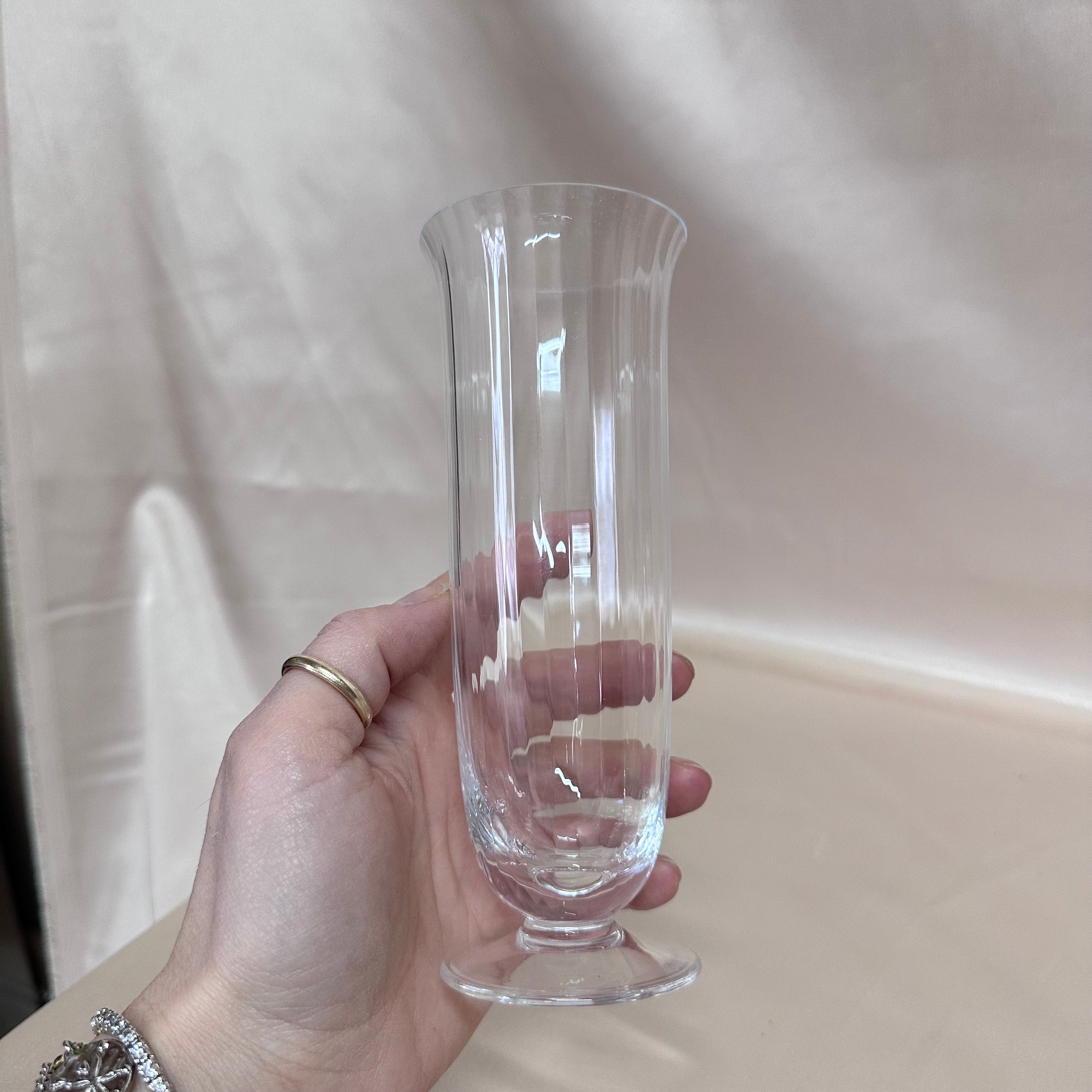 Moretti Murano Champagne Flutes Glass Set of 6