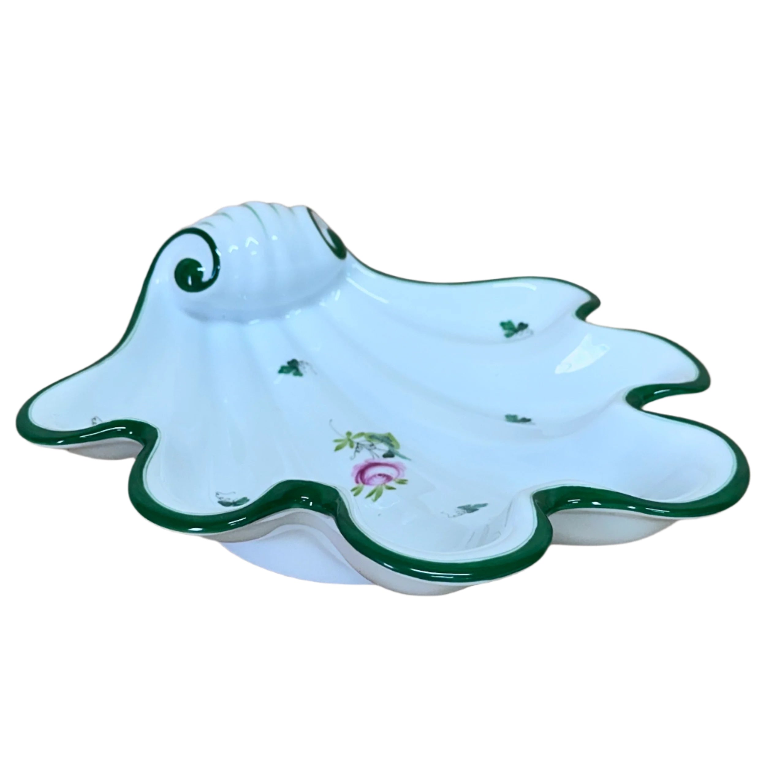 Herend Vienna Rose Shell Shaped Dish 7521-0-00/VRH
