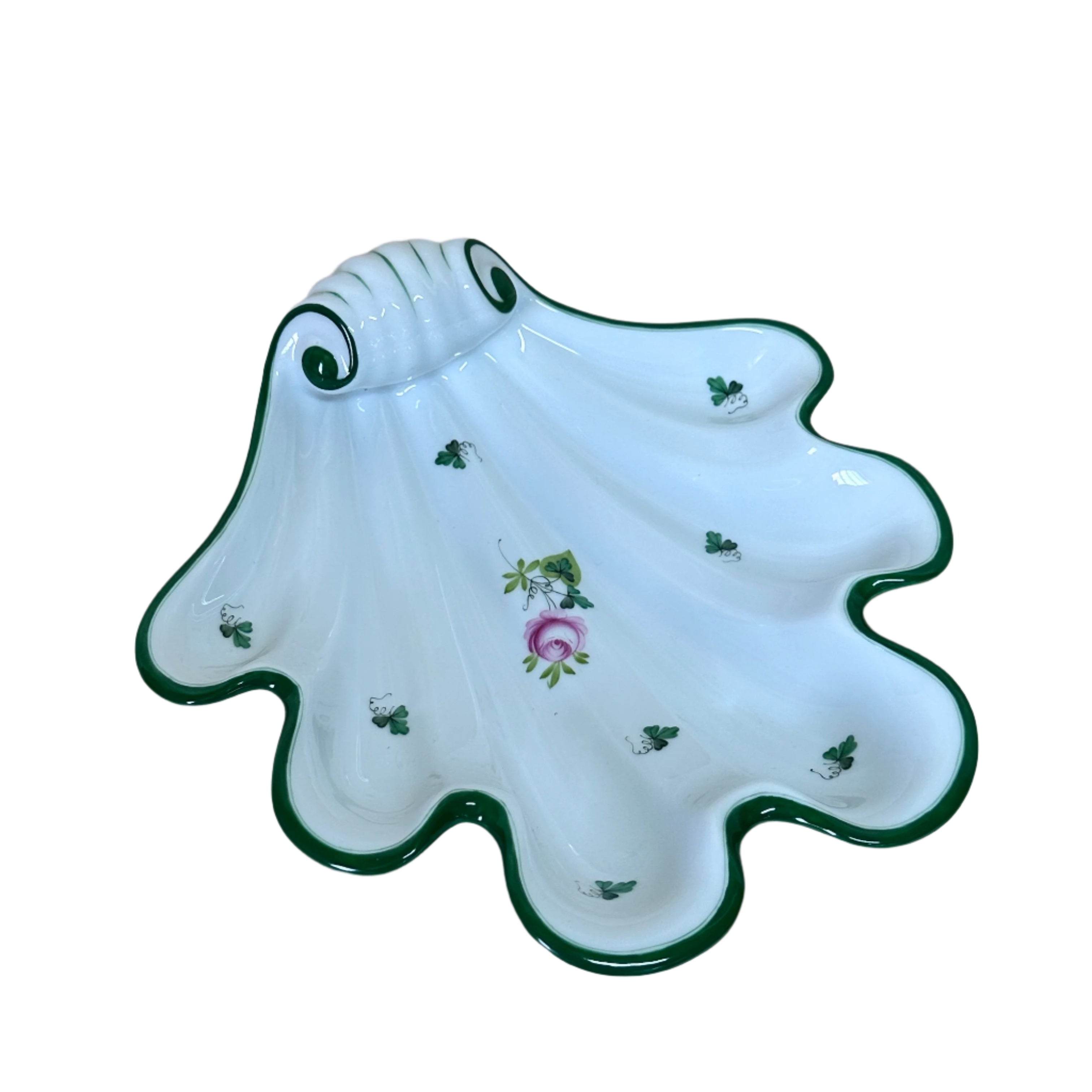 Herend Vienna Rose Shell Shaped Dish 7521-0-00/VRH