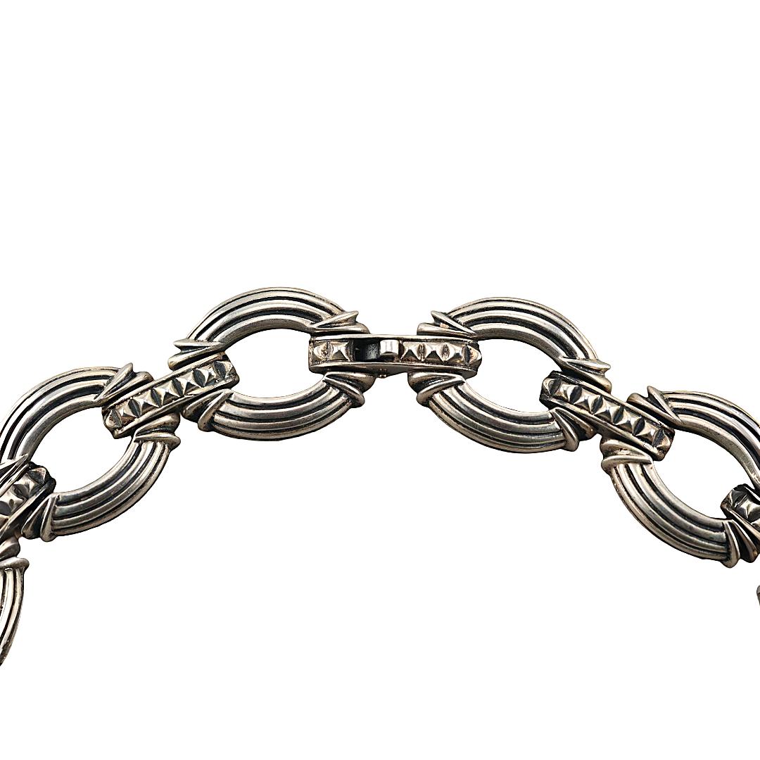 Lagos Caviar Sterling Silver Gold Chain Necklace