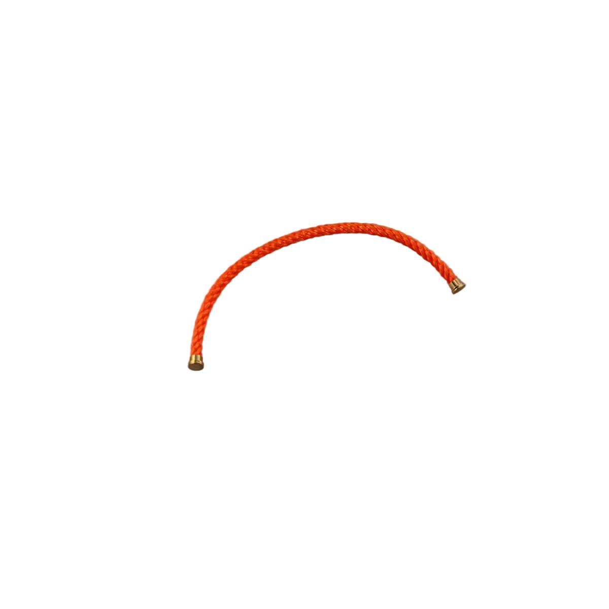 Fred Force 10 Bracelet Neon Orange Nylon Cable Large LM QA-1753