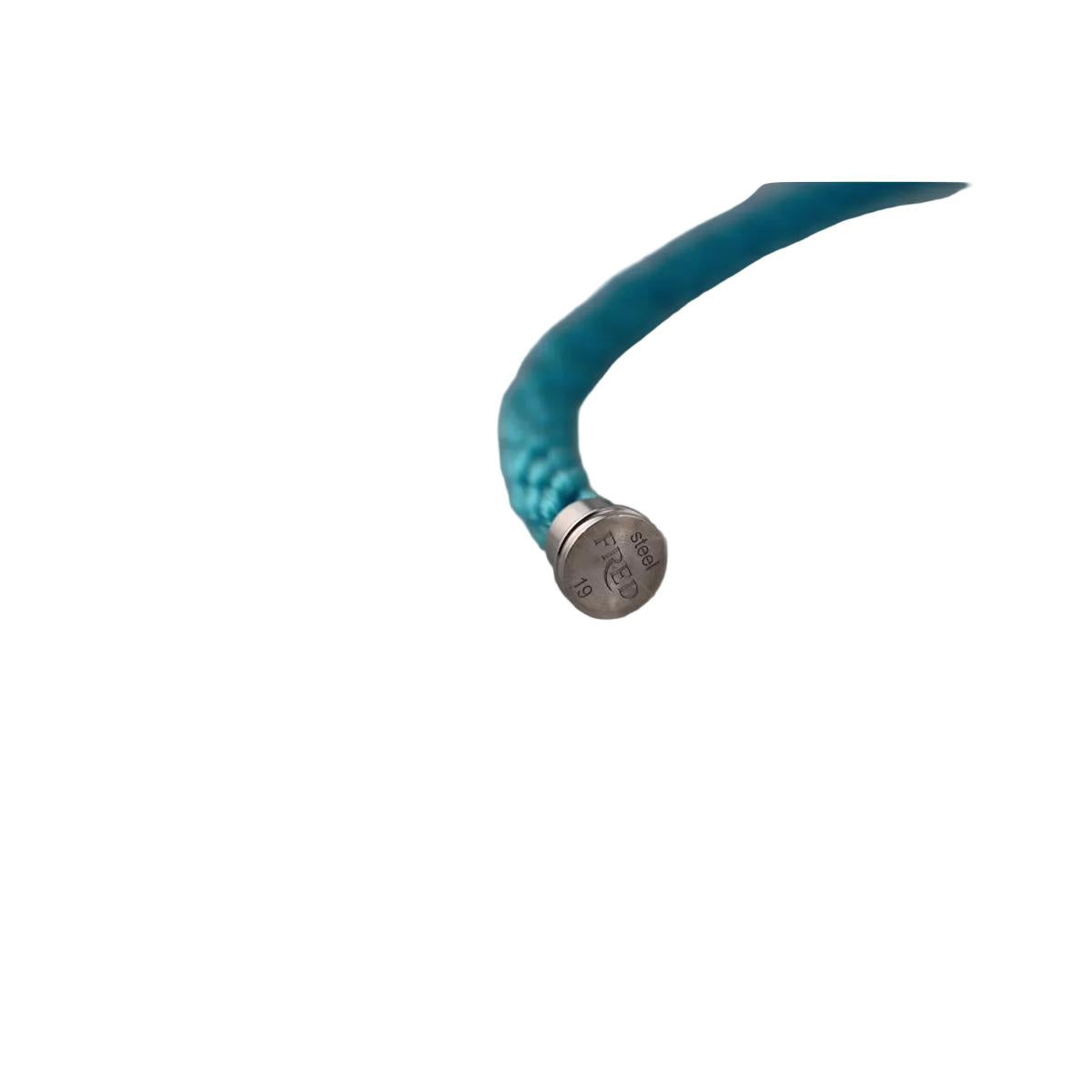 Fred Force 10 Bracelet Turquoise Blue Cable Extra Large GM QA-1754