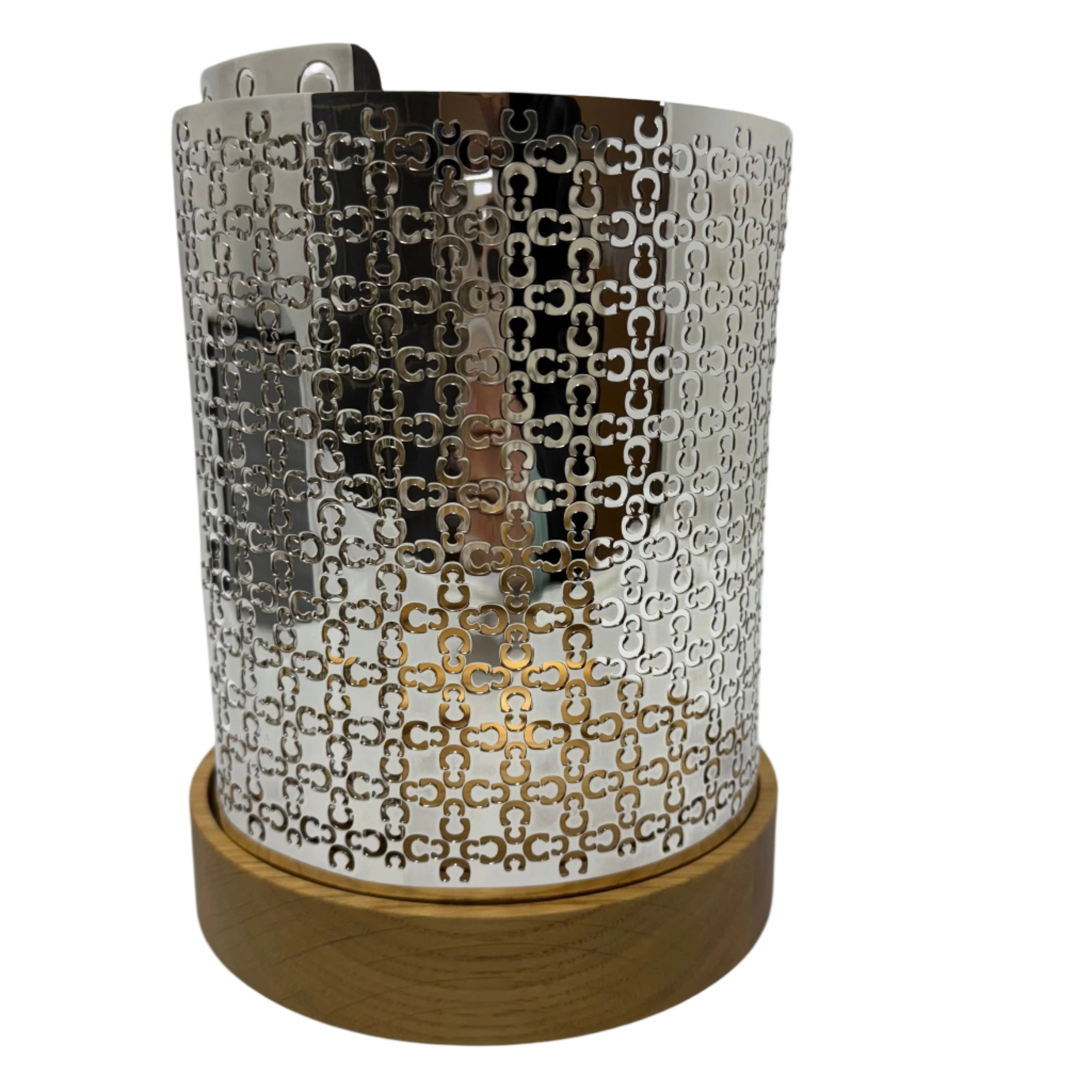 Large Christofle Iconik Hurricane Lamp Candle Holder B0421081102