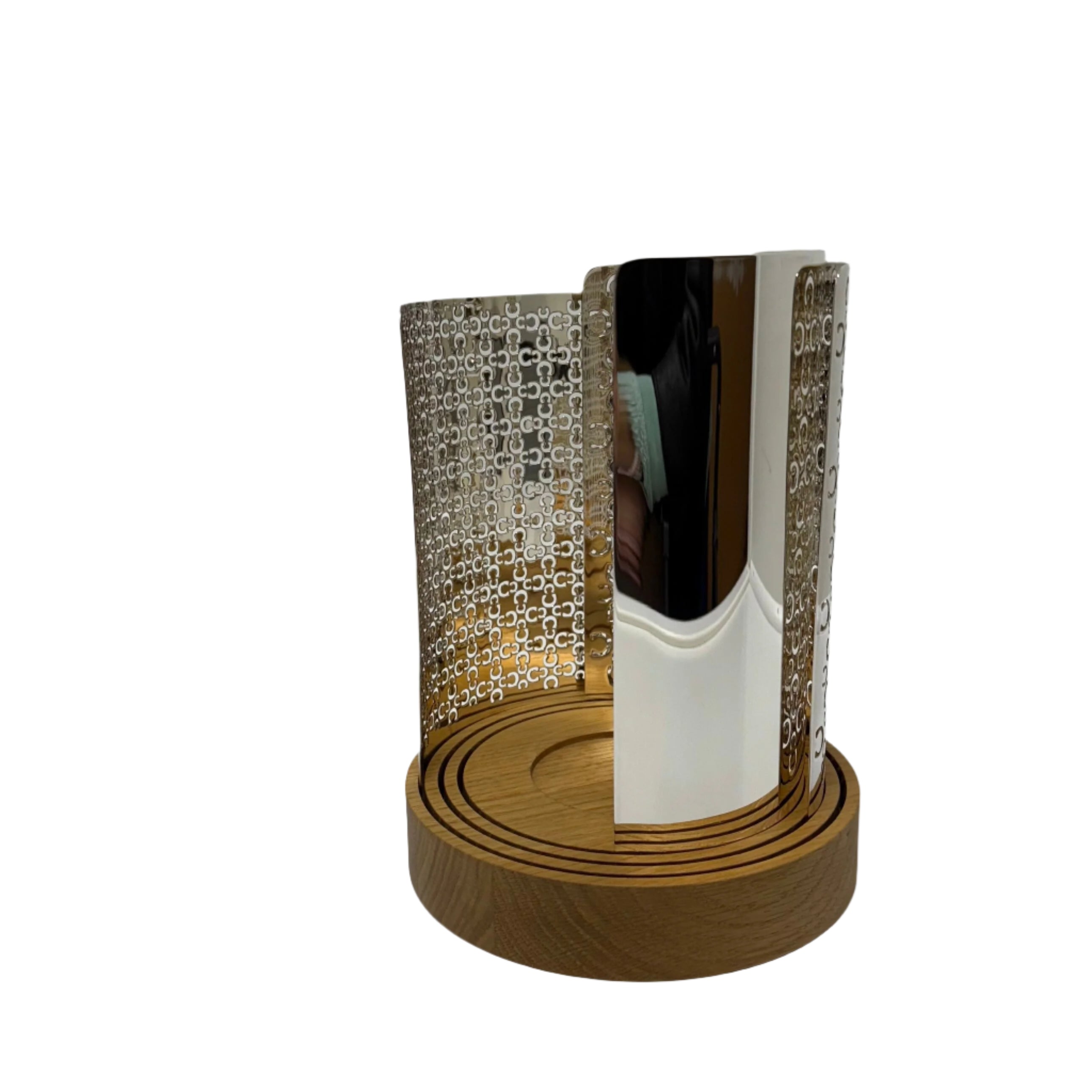 Large Christofle Iconik Hurricane Lamp Candle Holder B0421081102