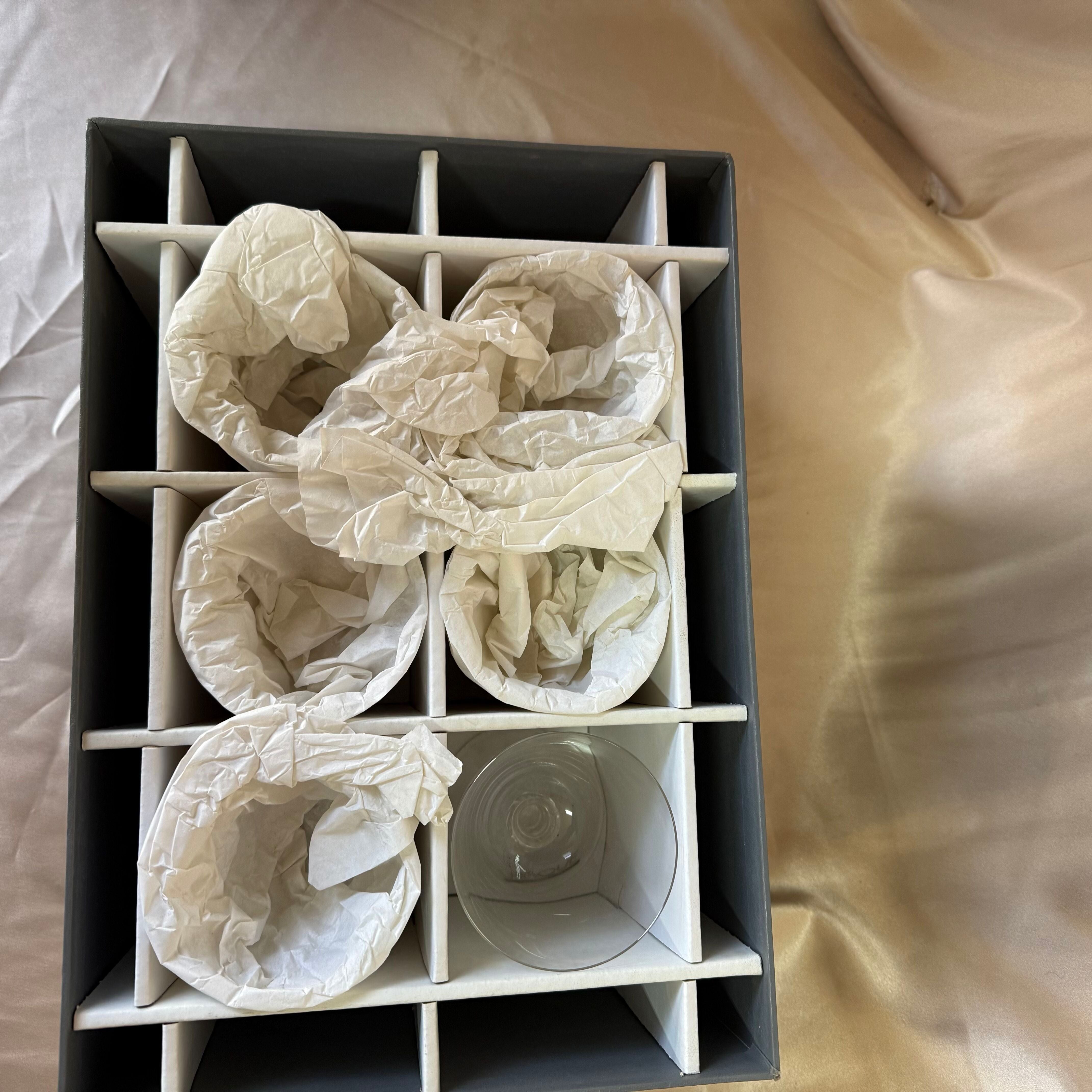 Lalique Saint Hubert Wine Glass Set of 6