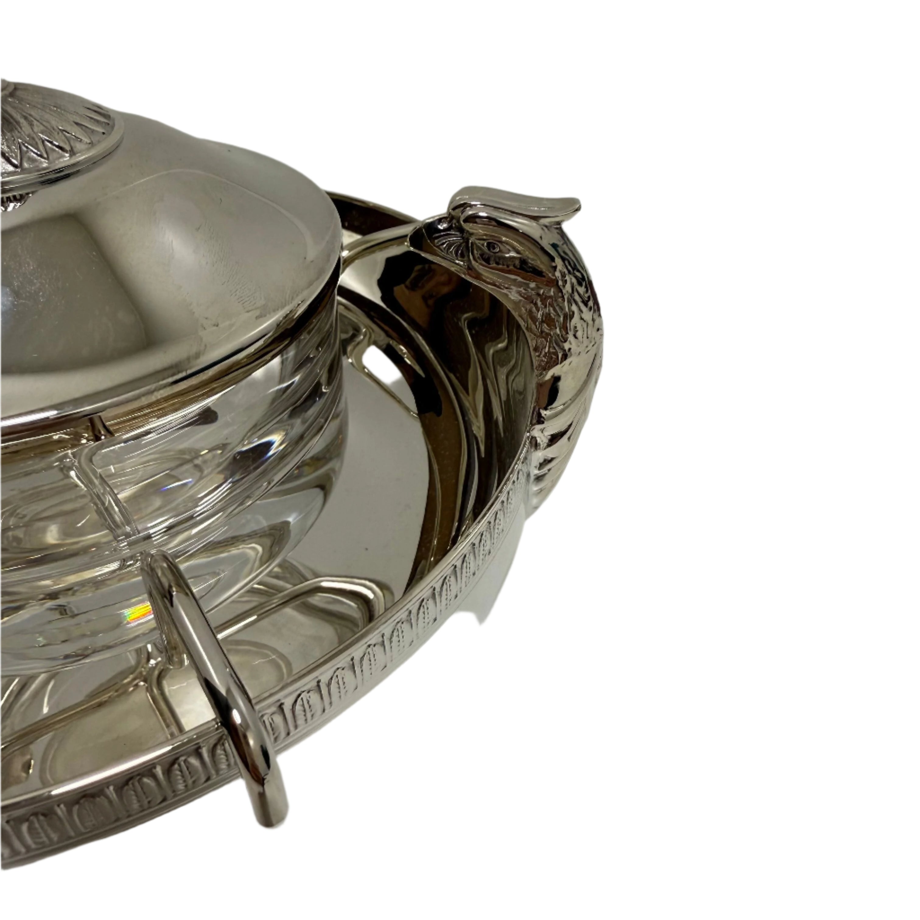 Christofle Malmaison Silver-Plated Caviar Serving Set Large