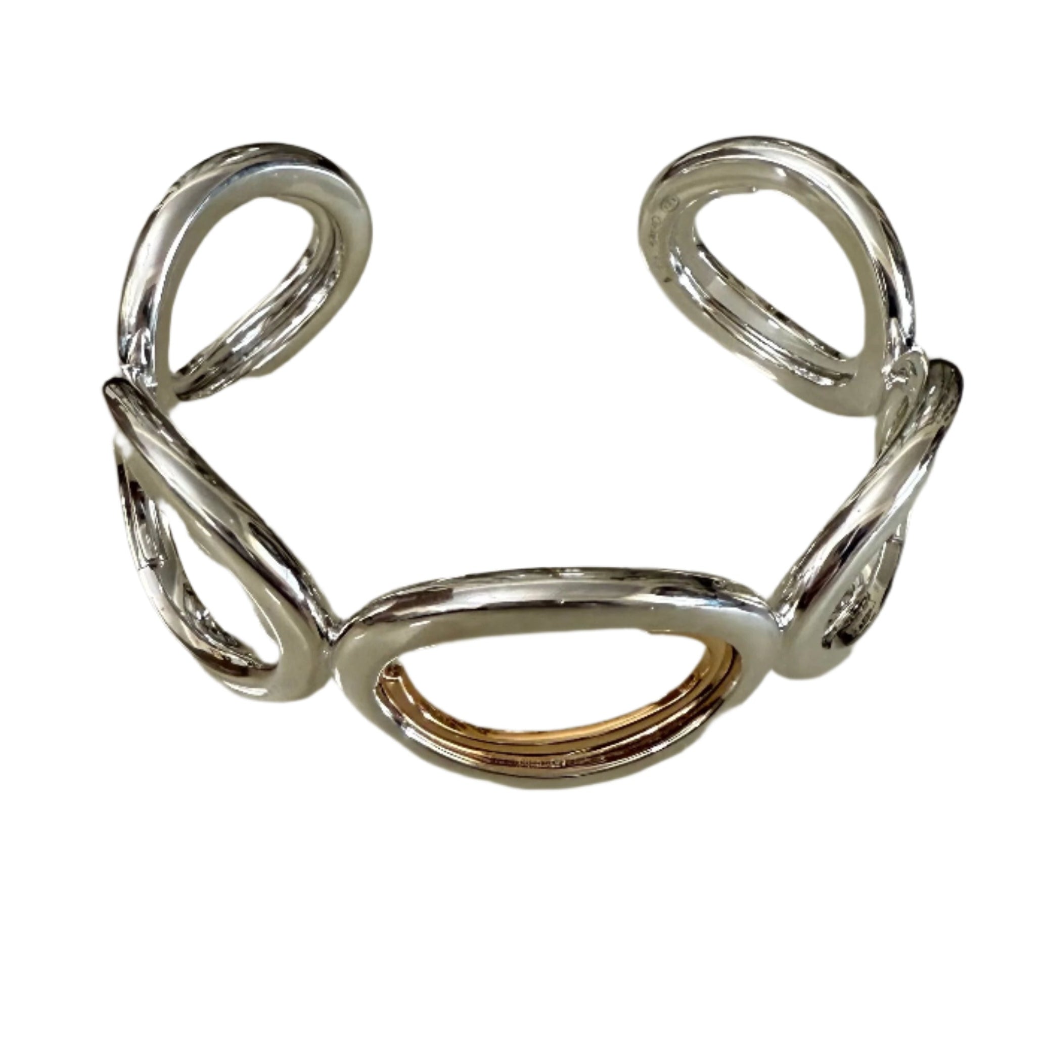 Christofle C De Christofle Sterling Silver Cuff Bracelet B0676102202