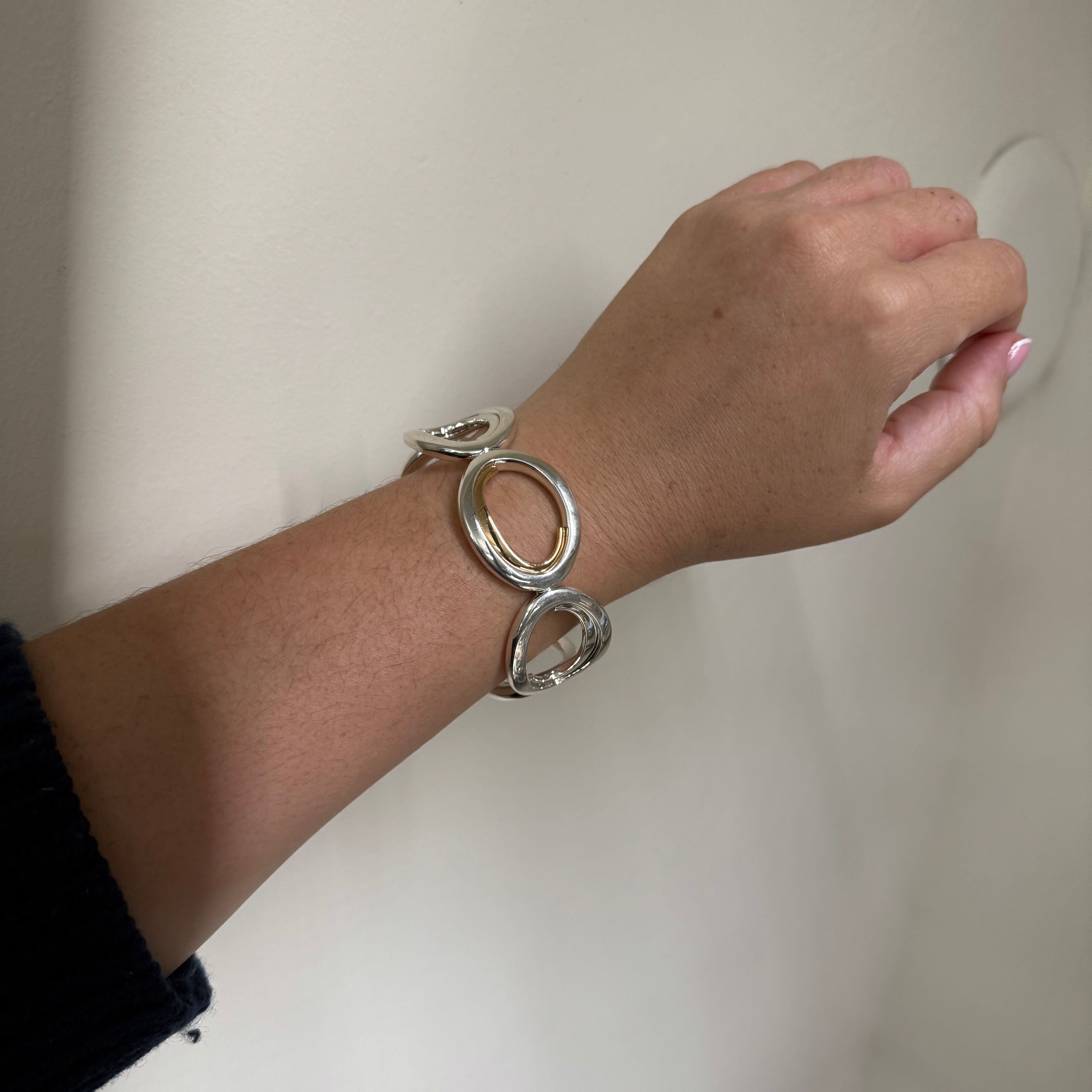 Christofle C De Christofle Sterling Silver Cuff Bracelet B0676102202