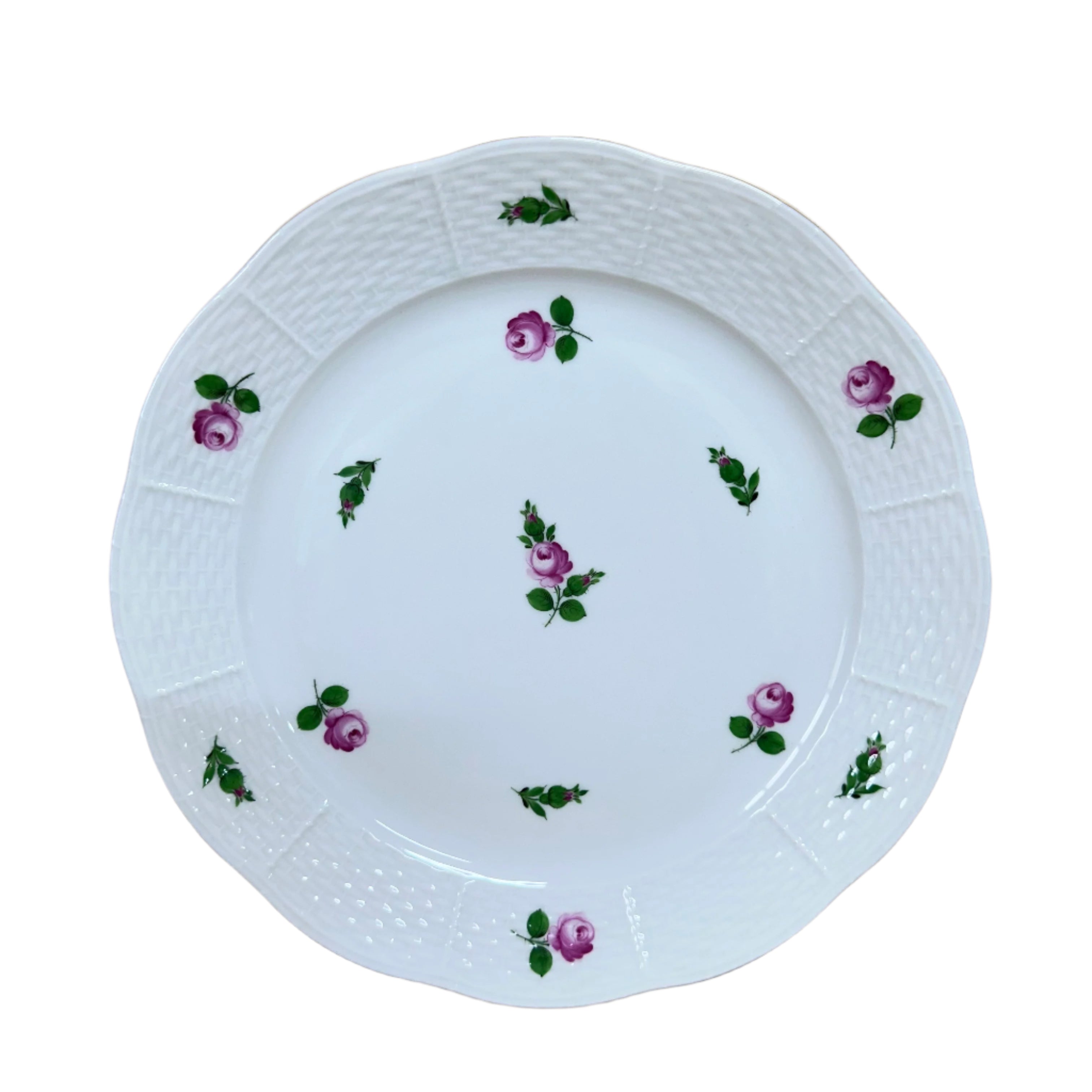 5 pc Herend Petite Rose "Small Roses" Porcelain Dinner Place Setting