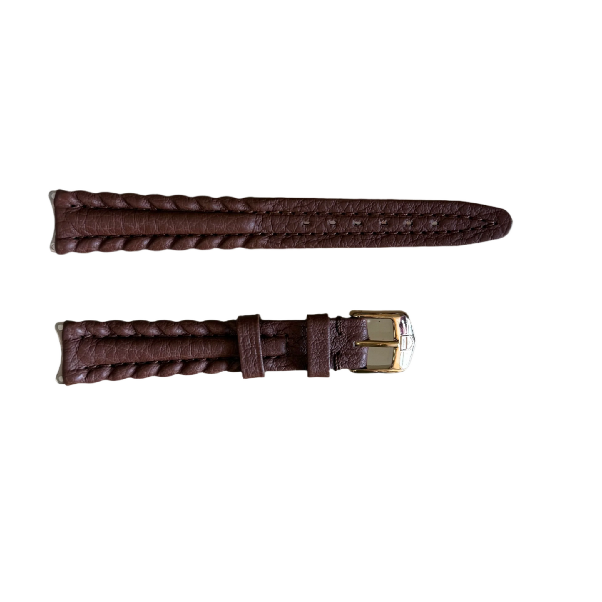 TAG Heuer 純正レザーベルト 黒 ベージュ Authentic TAG Heuer 6000 Brown Leather Watch Strap Band 15mm With Buck