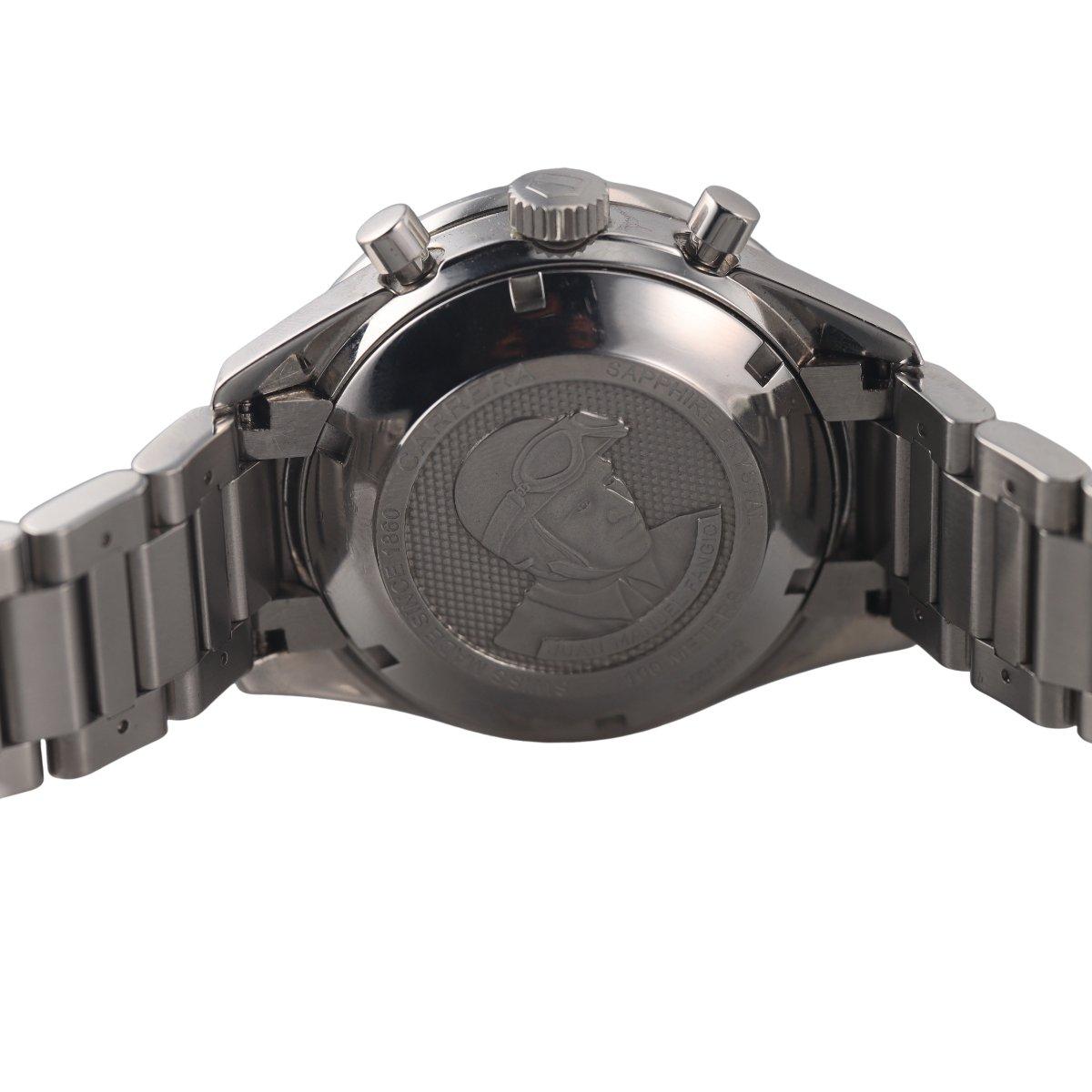 Tag Heuer Carrera Calibre 16 41mm Chronograph Black Dial Watch CV201AK-0