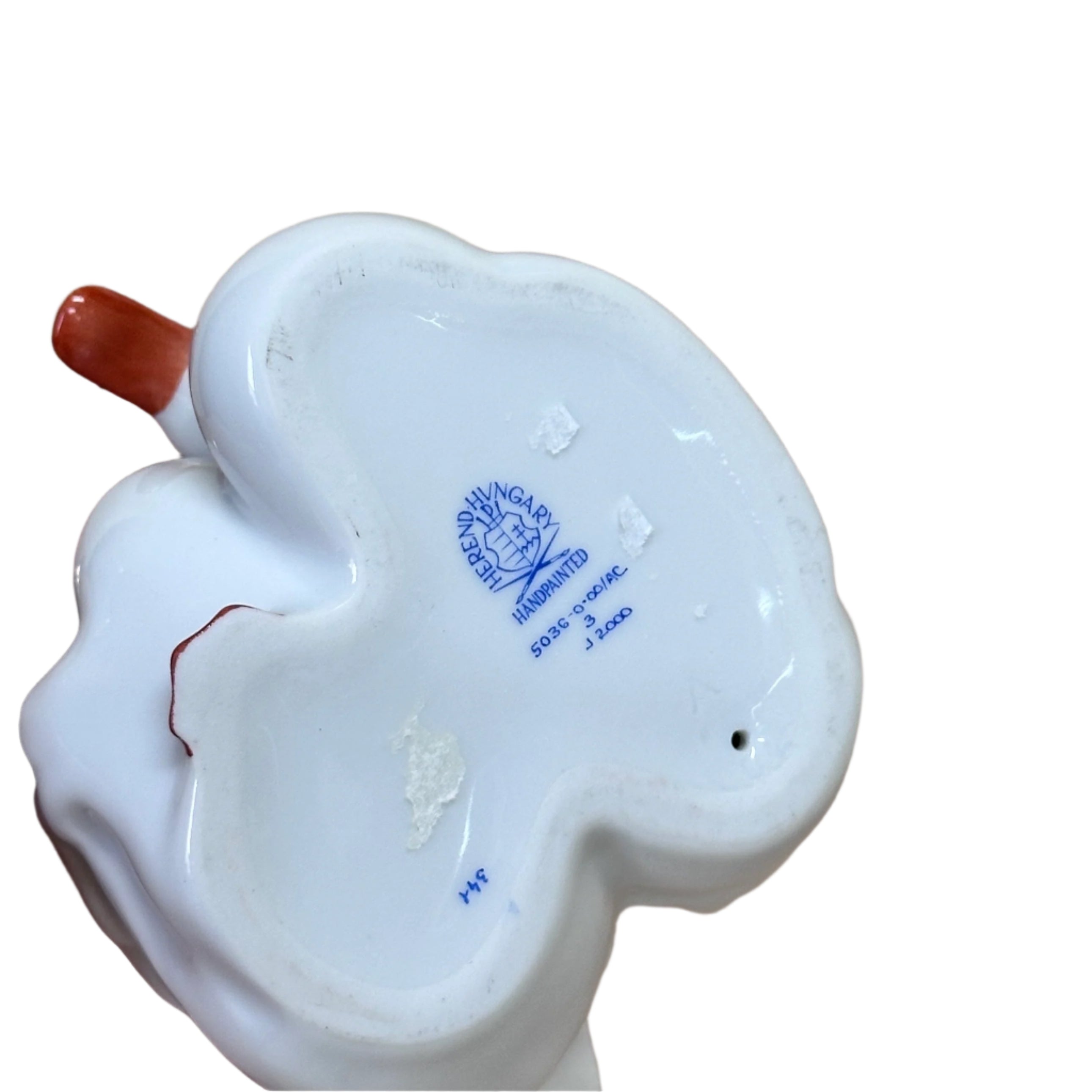 Herend Pair Of Ducks Hand Painted Natural White Figurine 5036-0-00/AC