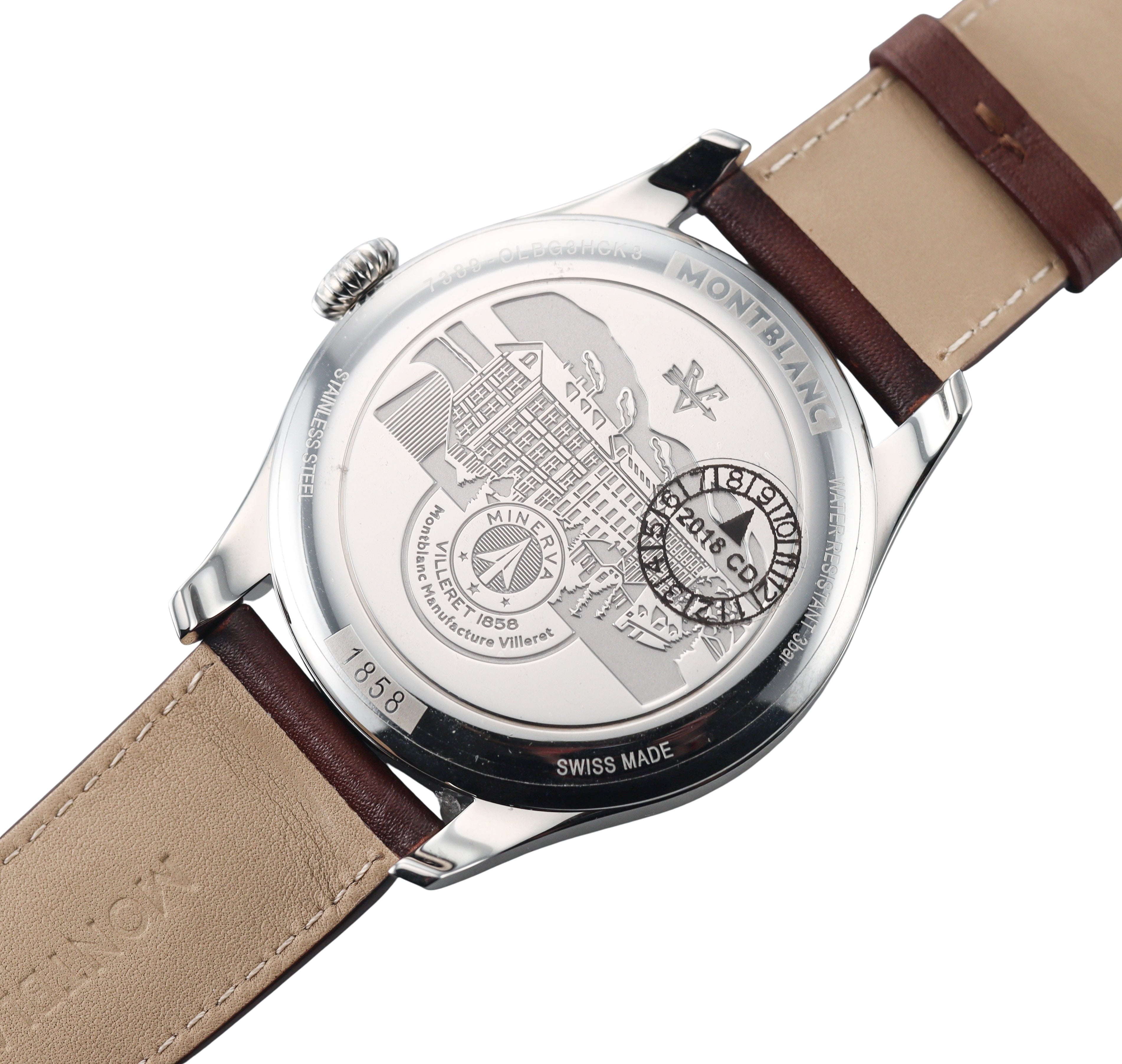 Montblanc 1858 Automatic Steel Watch 115073