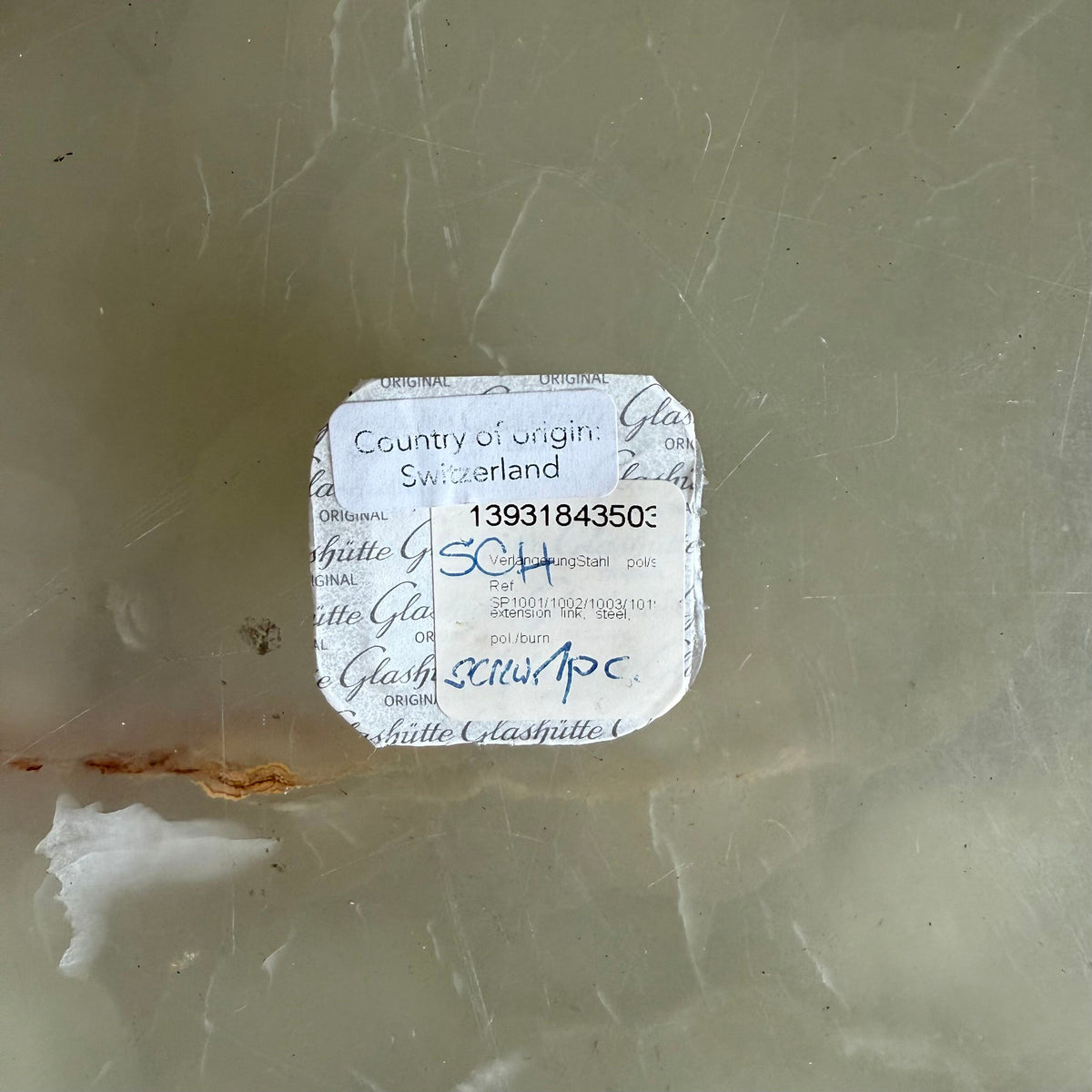 Authentic Glashutte Stainless Steel Link 20mm