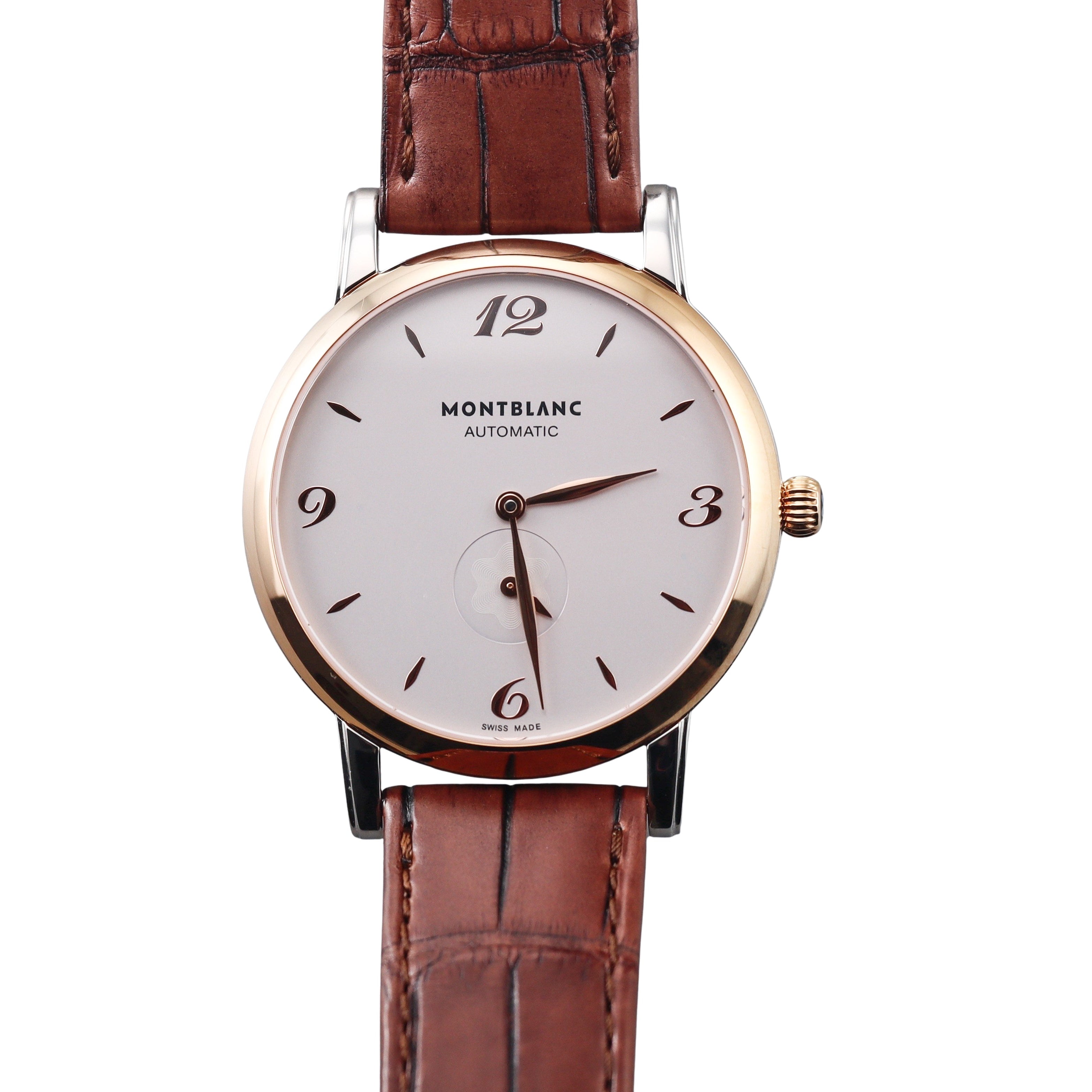 Montblanc Star Automatic 18k Rose Gold Steel Watch 107309