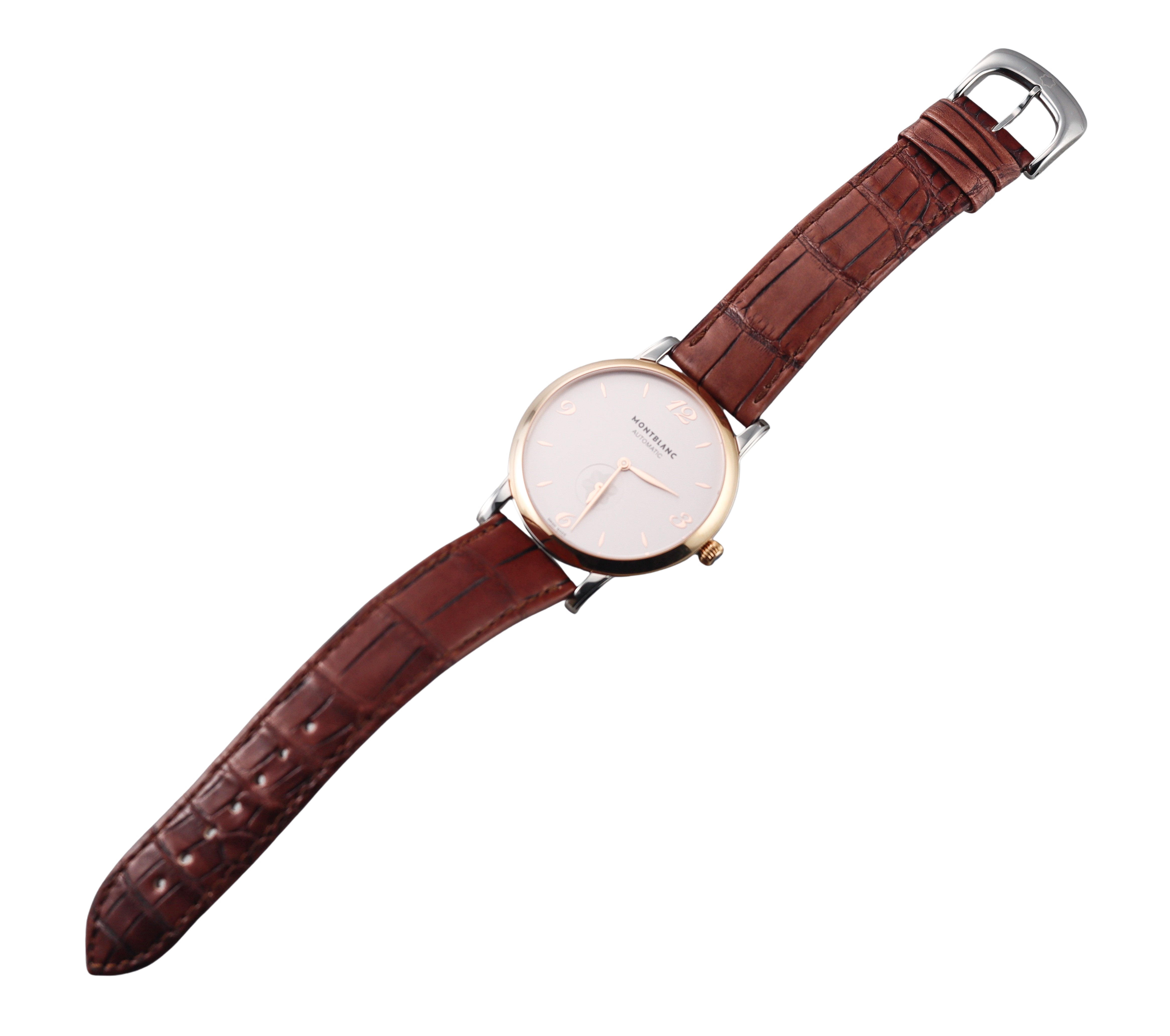 Montblanc Star Automatic 18k Rose Gold Steel Watch 107309