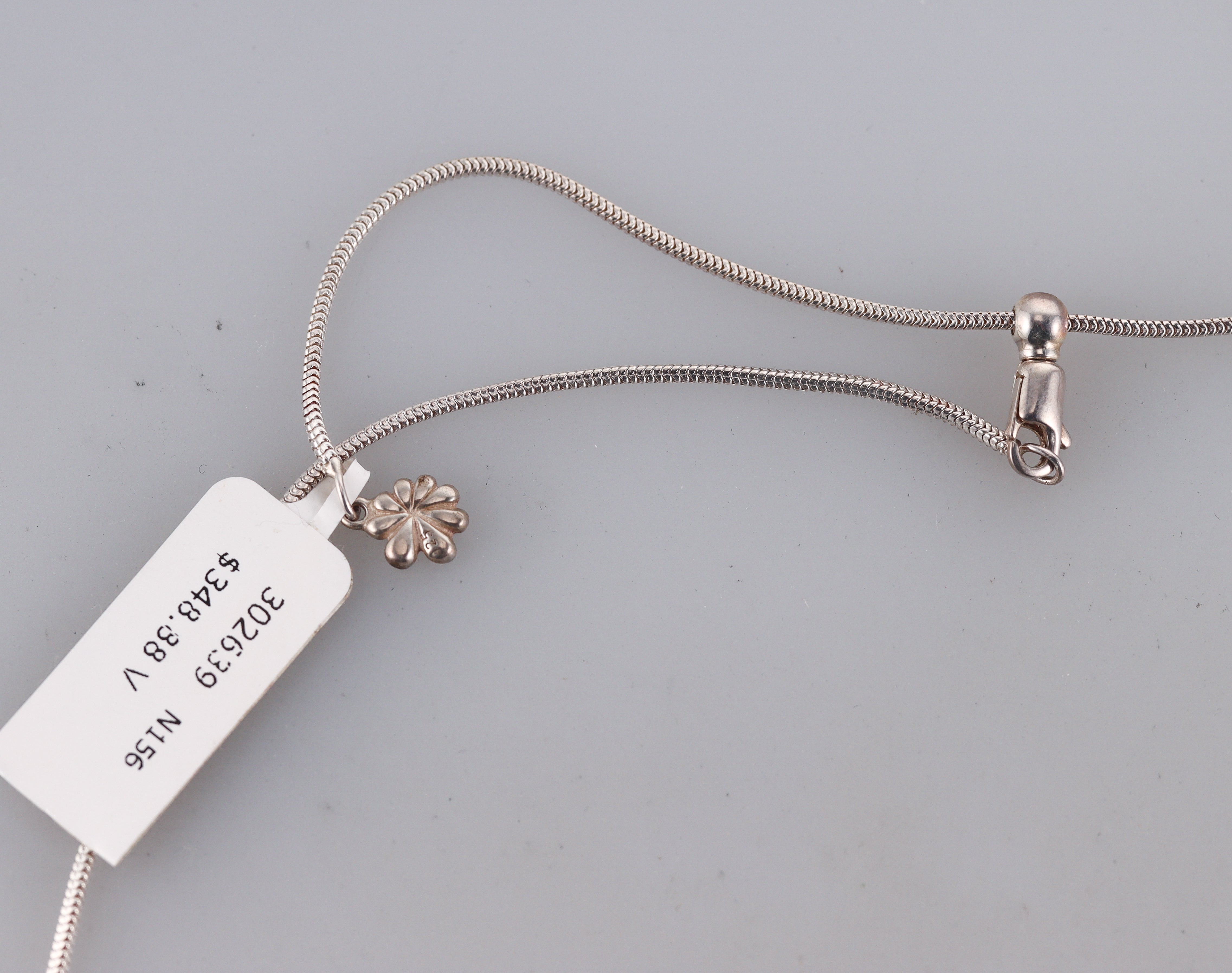 MarahLago Sterling Silver Larimar Frog Pendant Necklace Retail $311