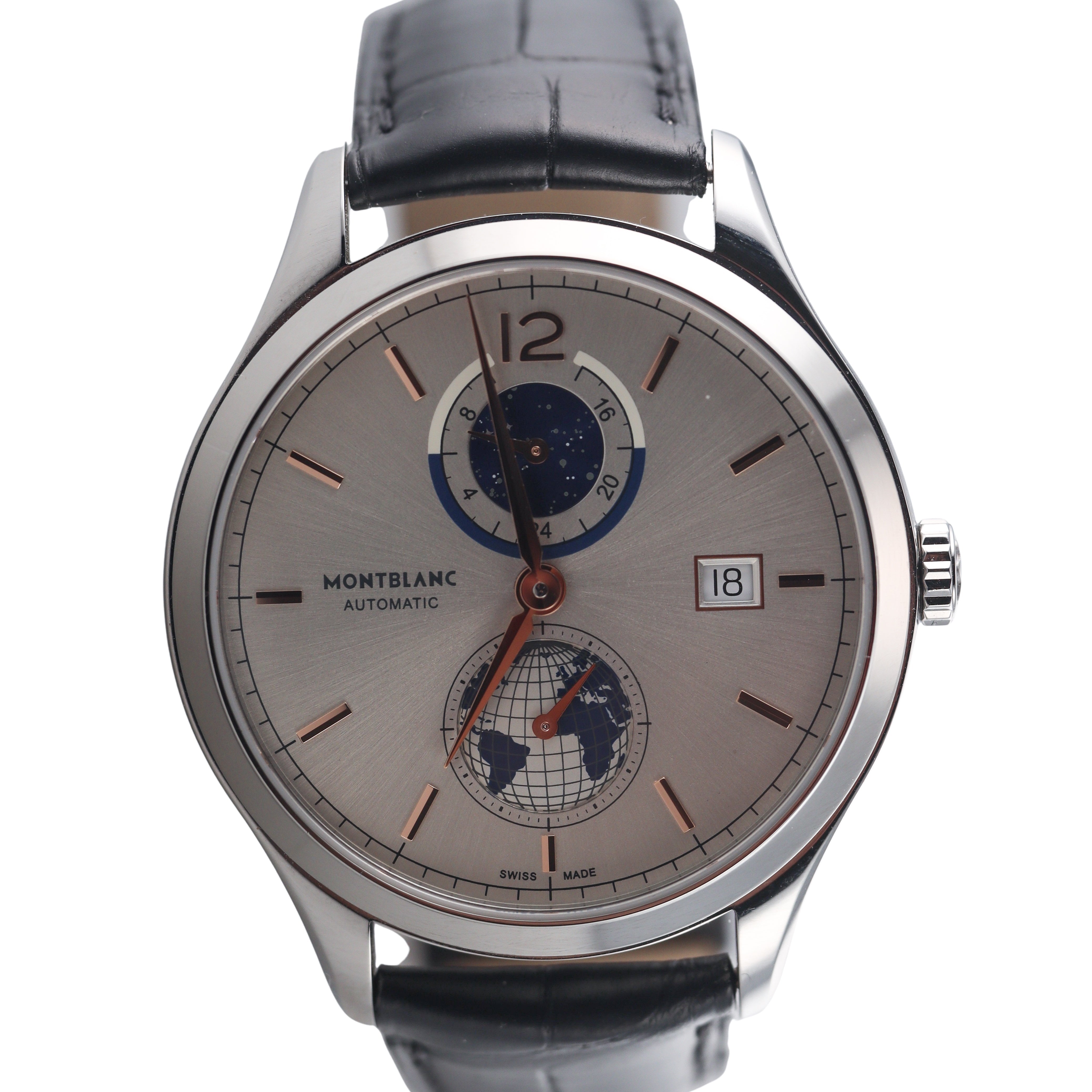 Montblanc Heritage Chronometer Dual Time Automatic Watch 113779