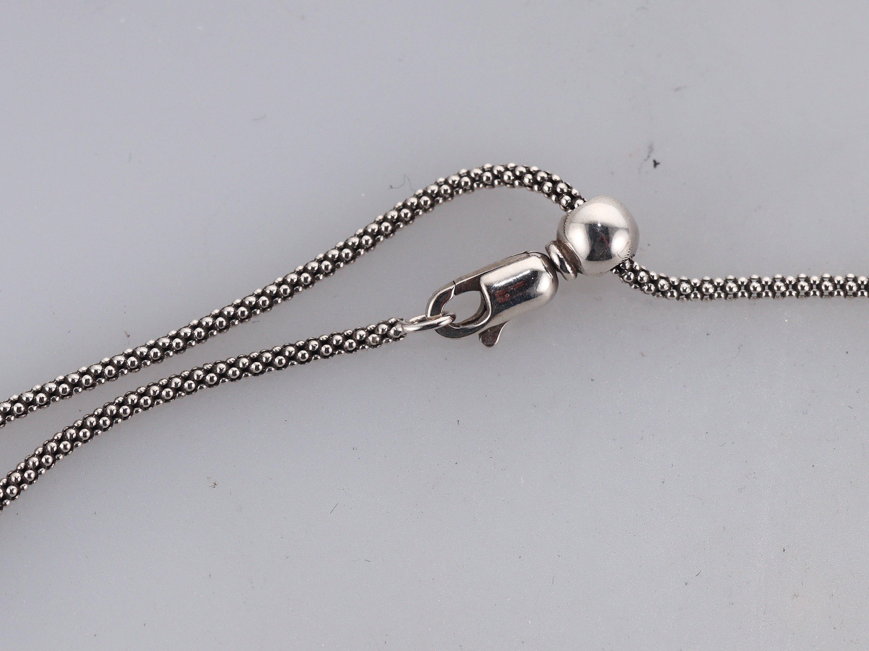 MarahLago Sterling Silver Larimar Giraffe Pendant Necklace Retail $258