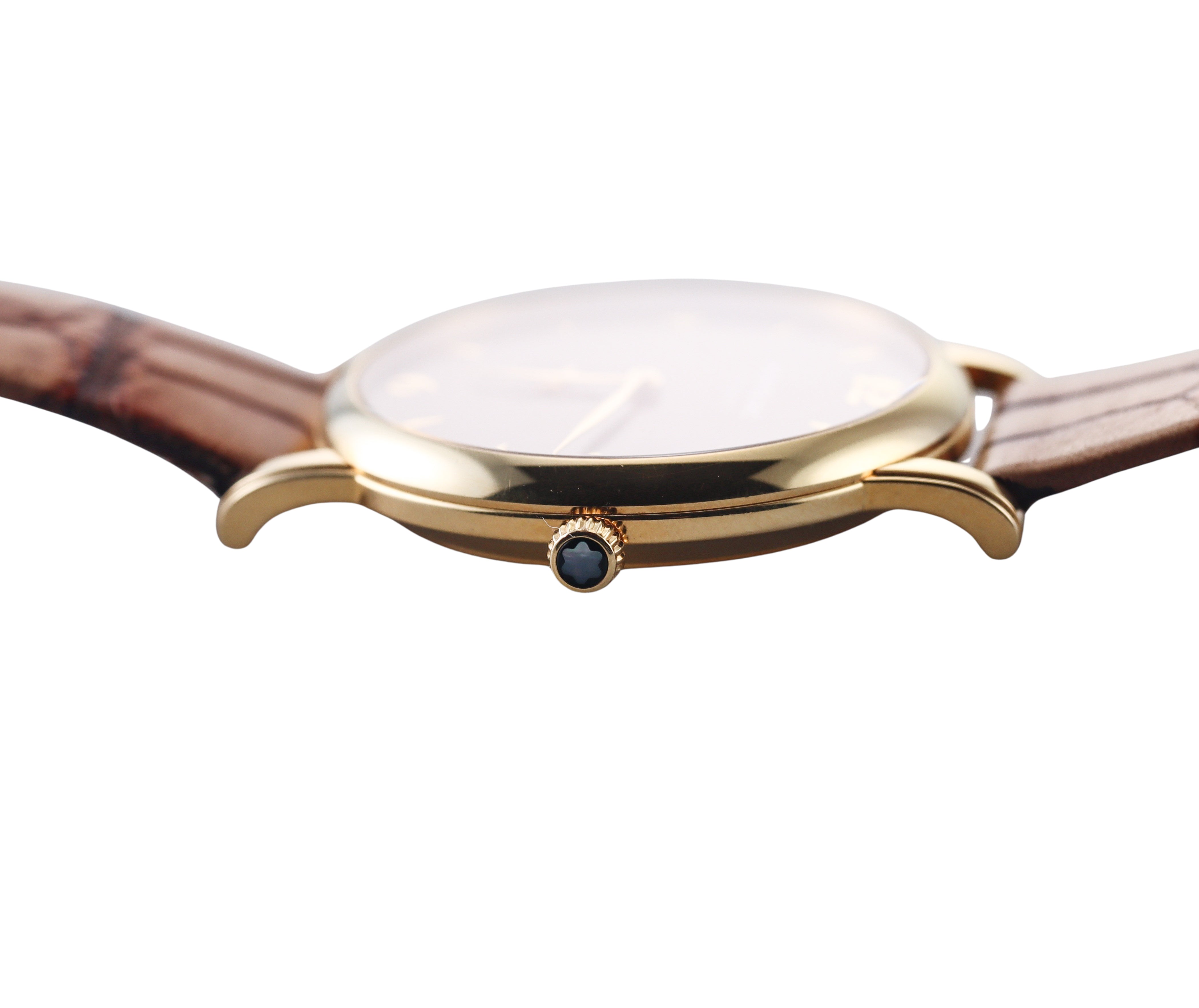 Montblanc Star Classique 18k Gold Automatic Black Dial Watch 107340
