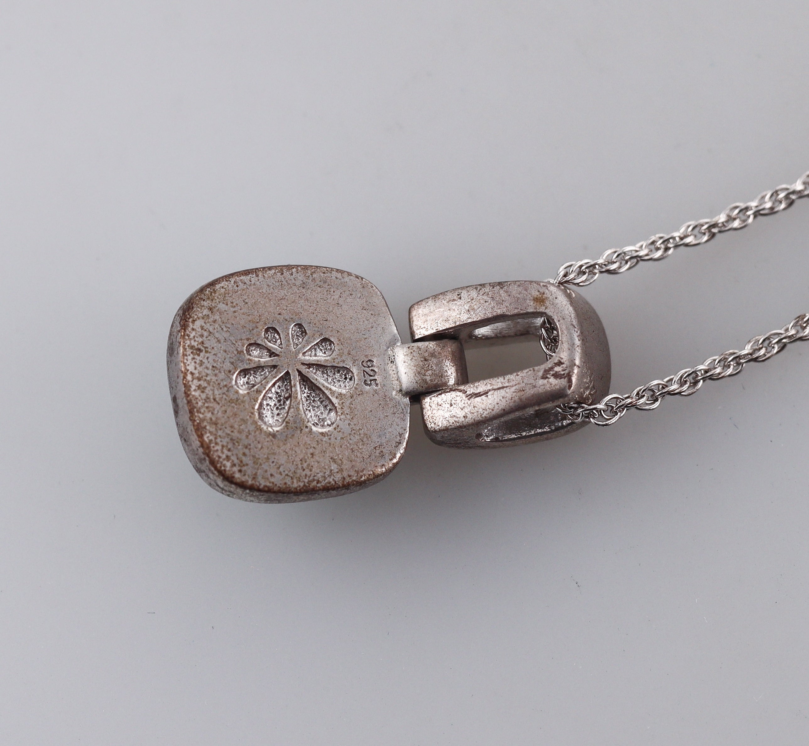 MarahLago Sterling Silver Larimar Pendant Necklace Retail $262