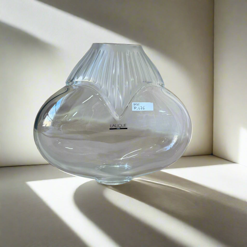 Lalique Crystal Vase Large